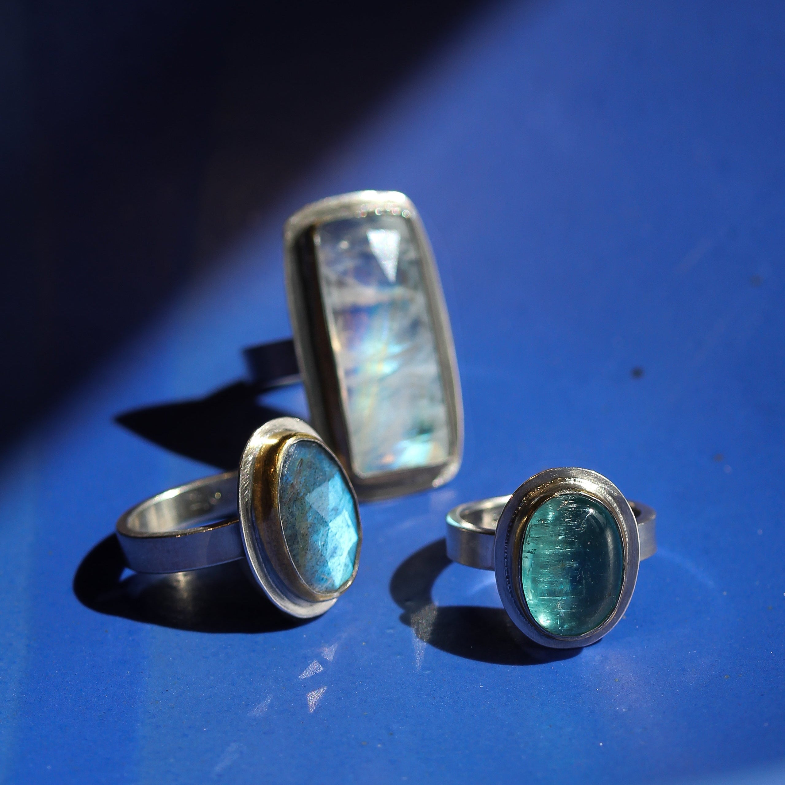 Sky Blue Kyanite Ring