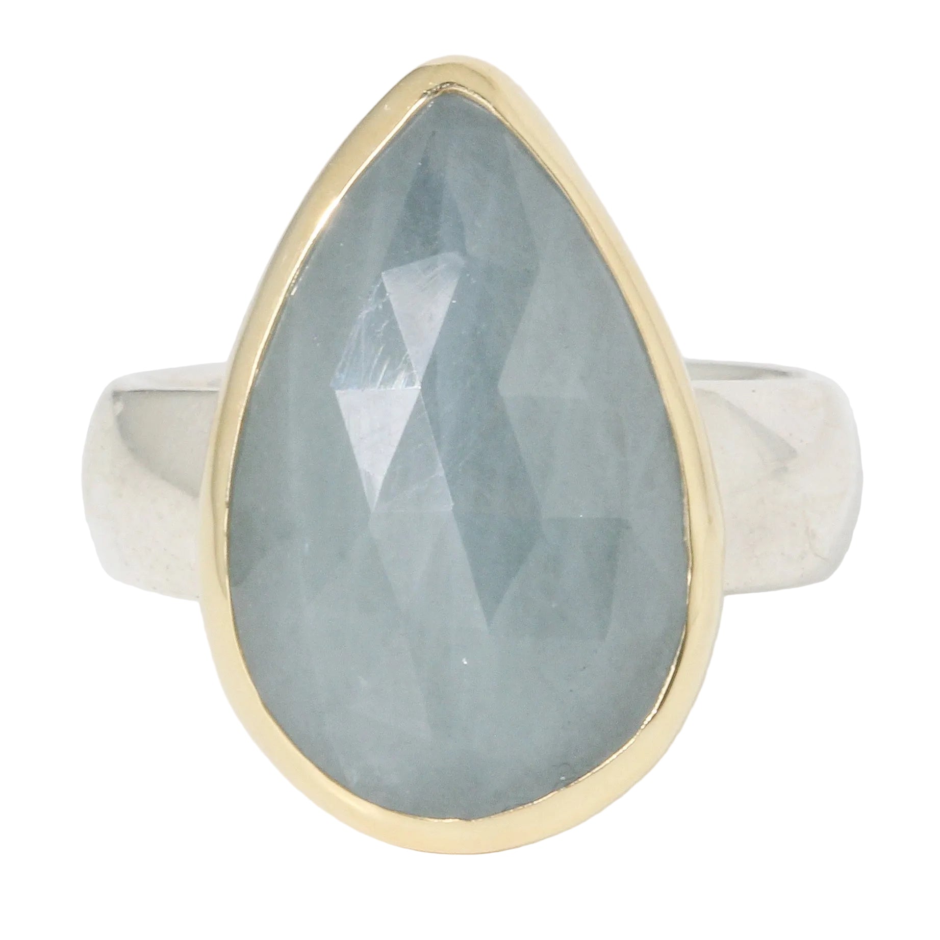 Light Blue Teardrop Sapphire Ring