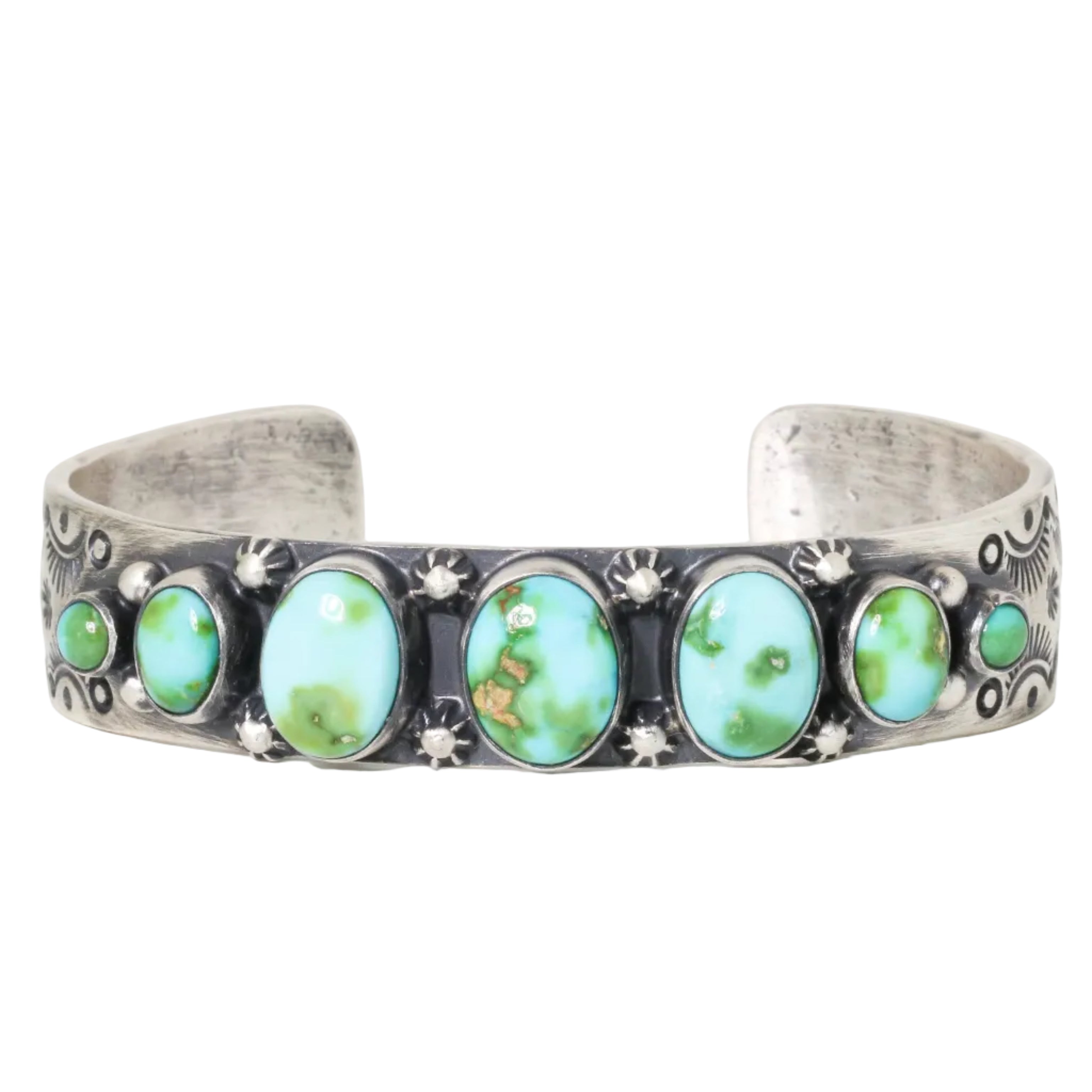 Sonoran Seven Stone Cuff Bracelet
