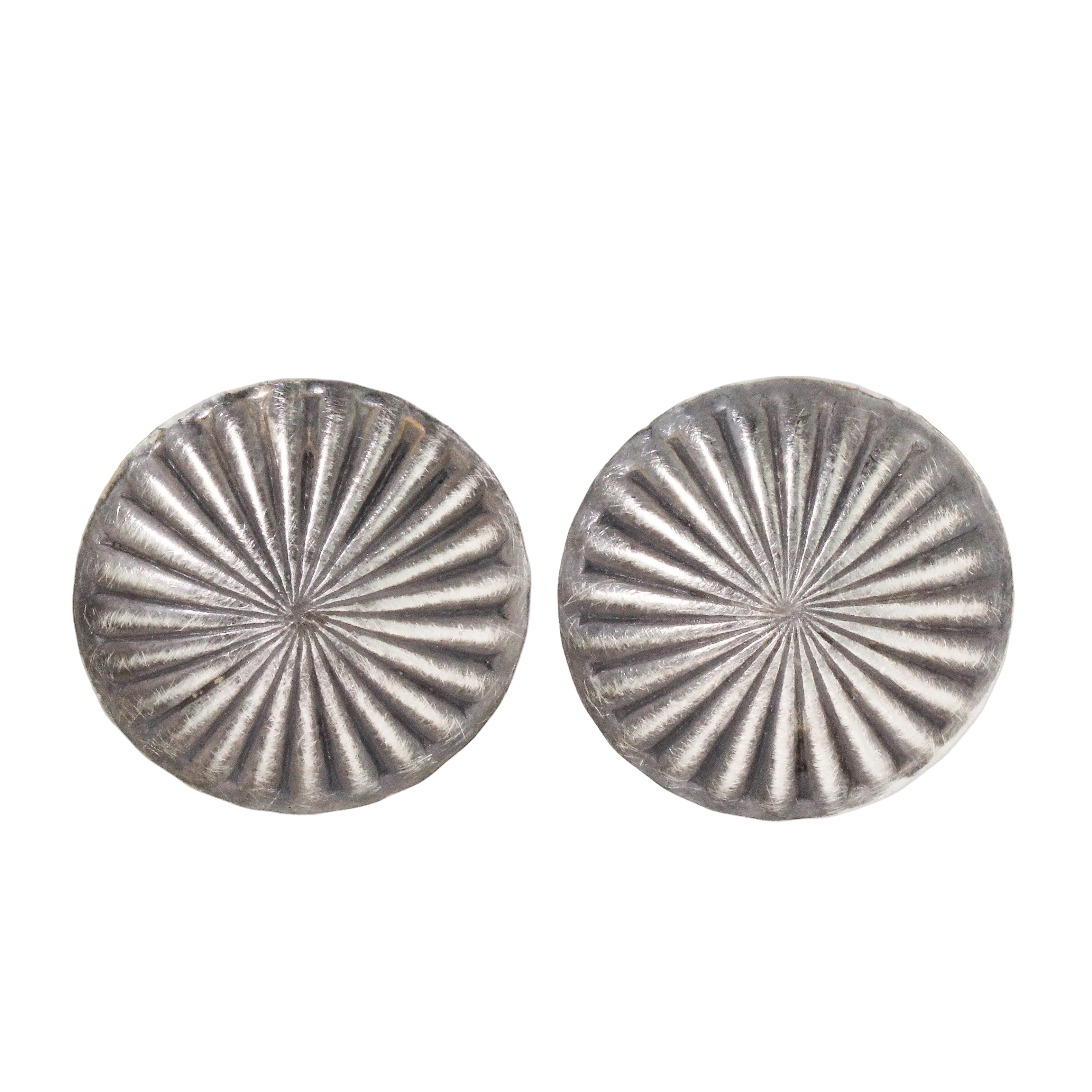 Disc Stud Earrings