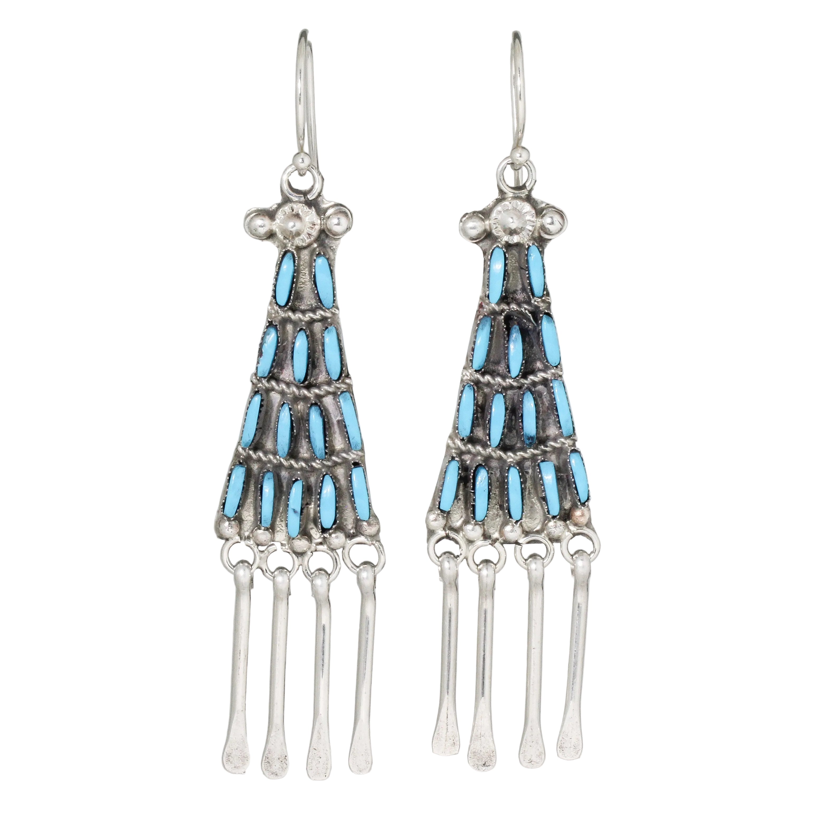 Taper Zuni Fringe Earrings