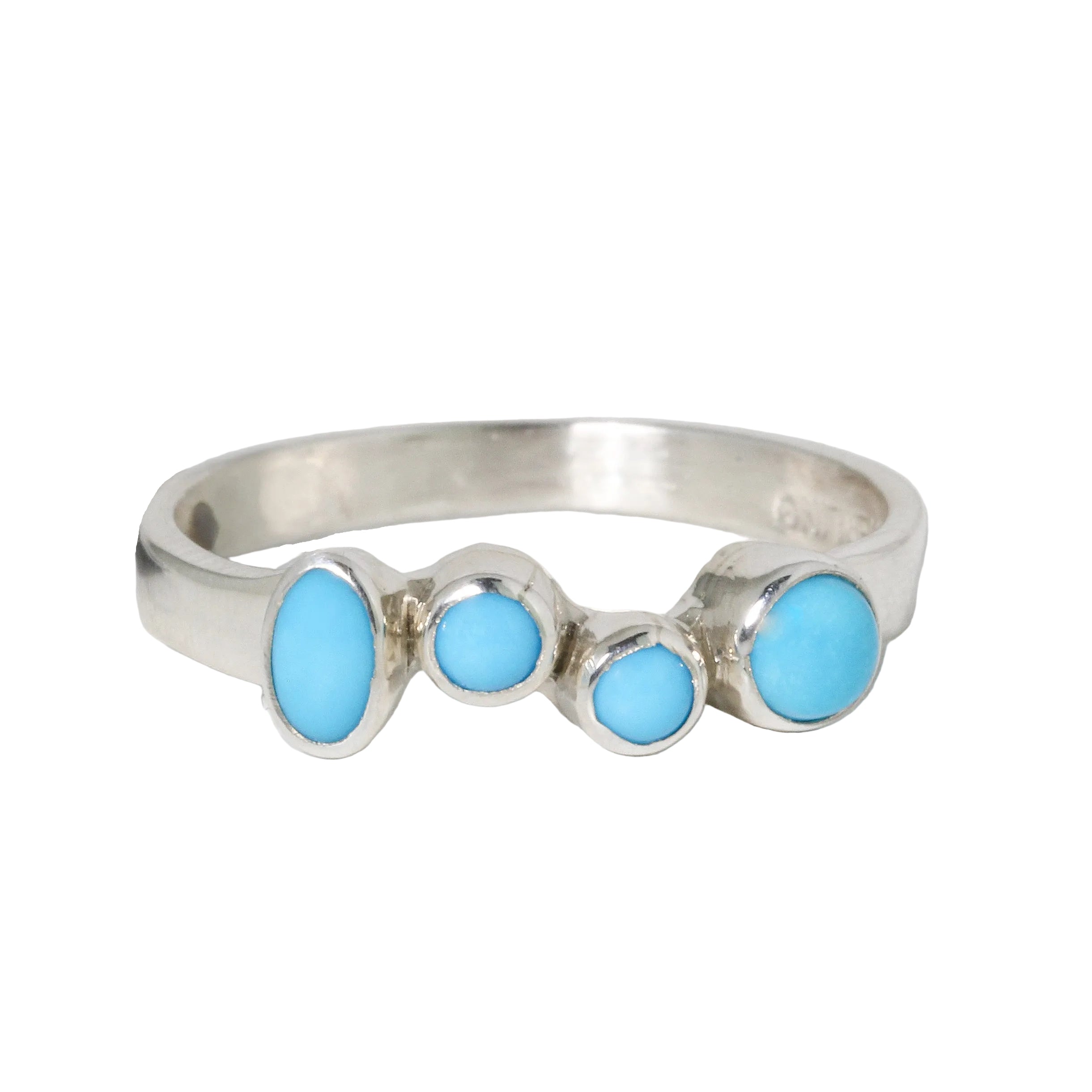 Turquoise Bubble Stacker Ring