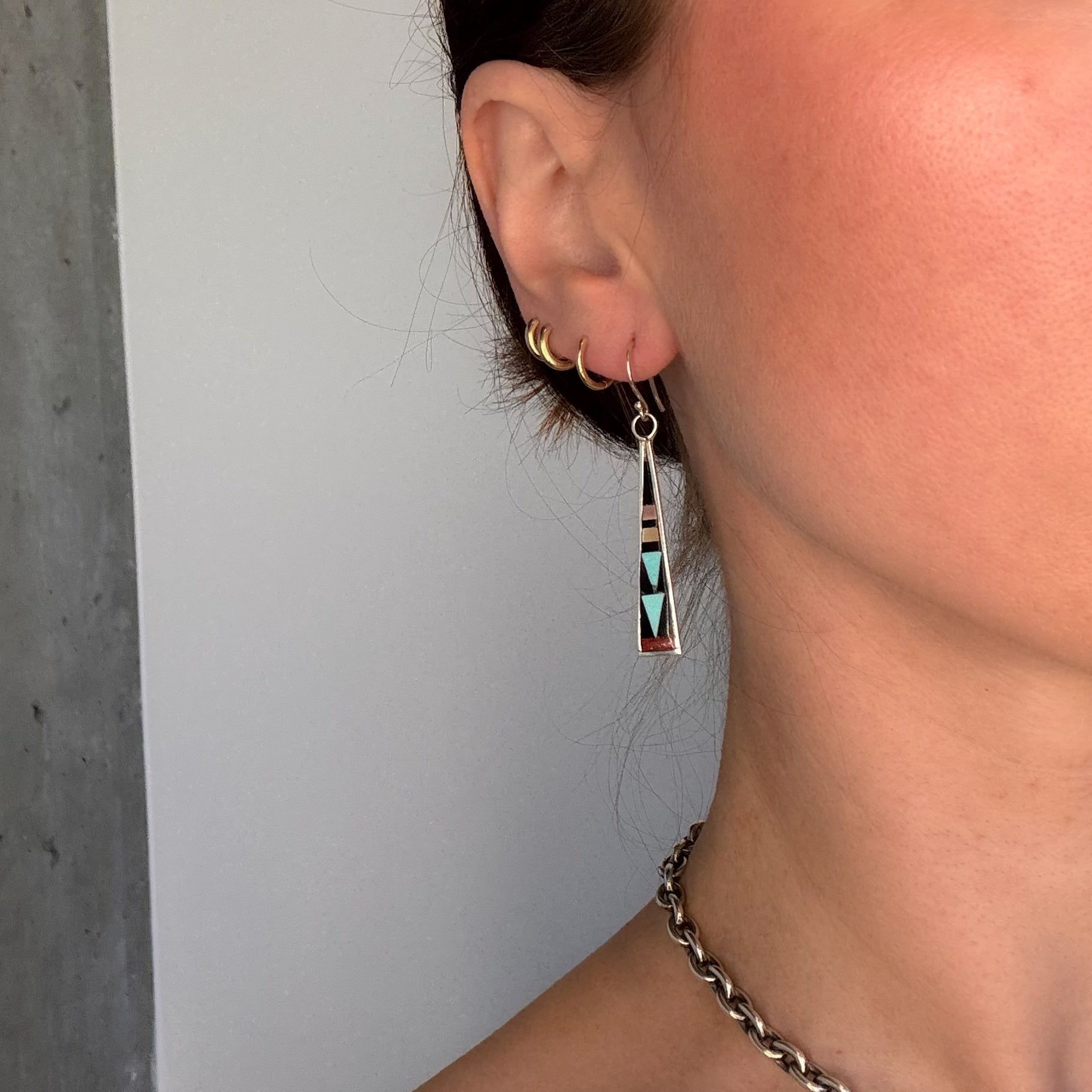 Zuni In-Lay Drop Earrings
