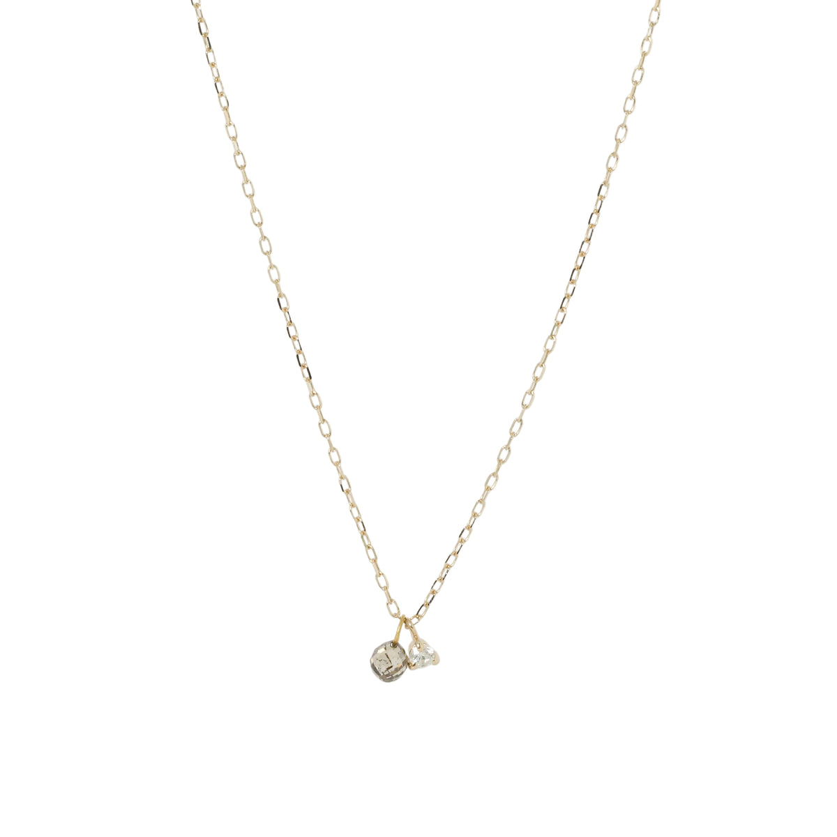 Mini Duo Diamond Necklace