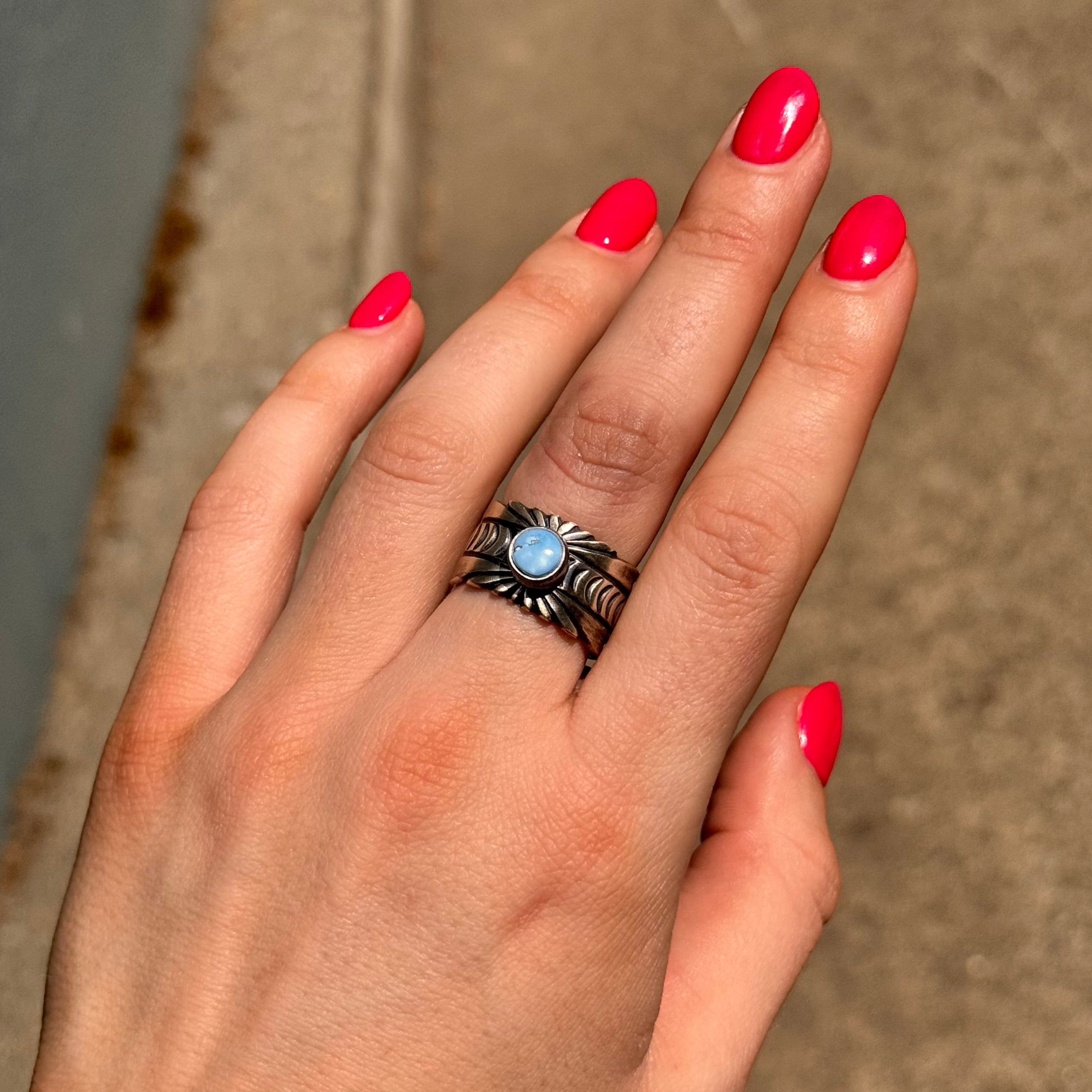 Golden Hills Wide Band Ring