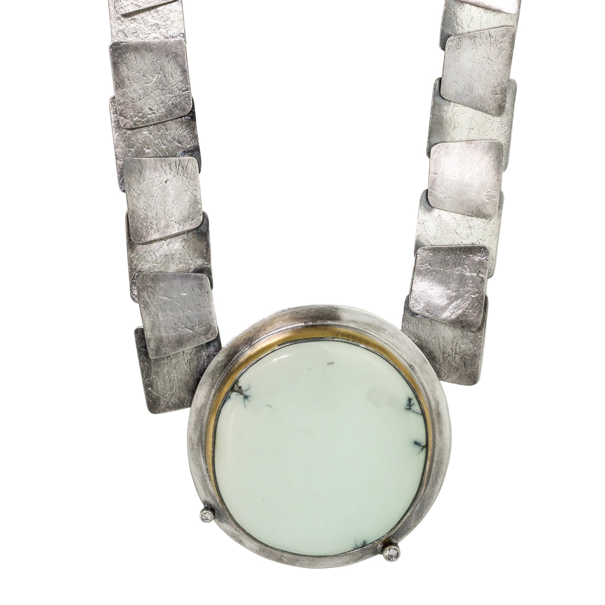 Turquoise & Diamond Pivot 360 Necklace