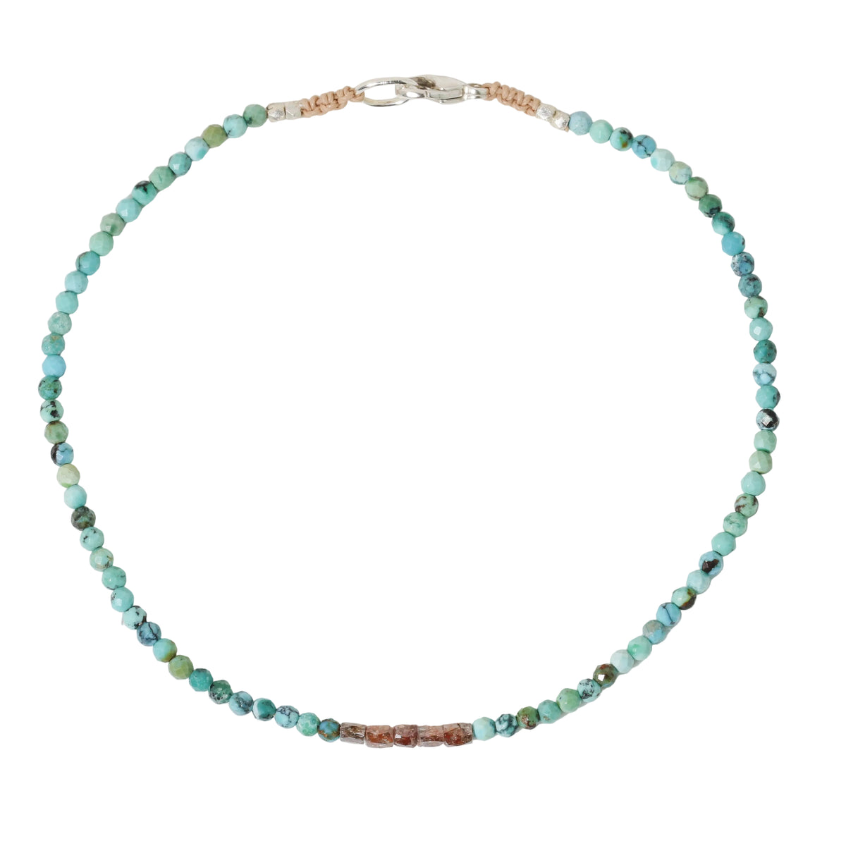 Turquoise + Diamond Section Bracelet