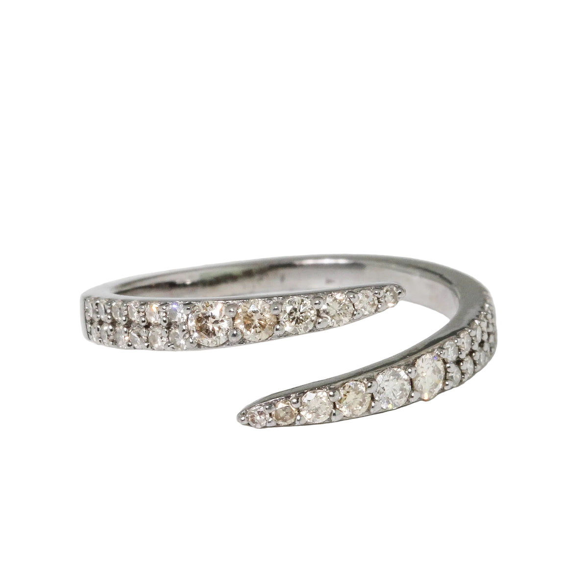 Diamond Bypass Ring
