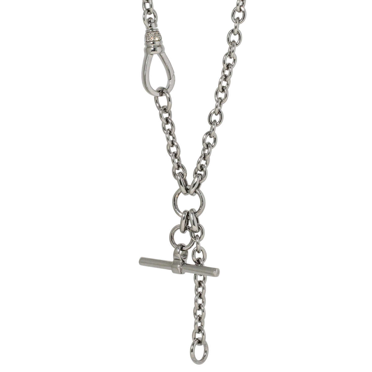 Convertible Diamond Toggle Link Necklace