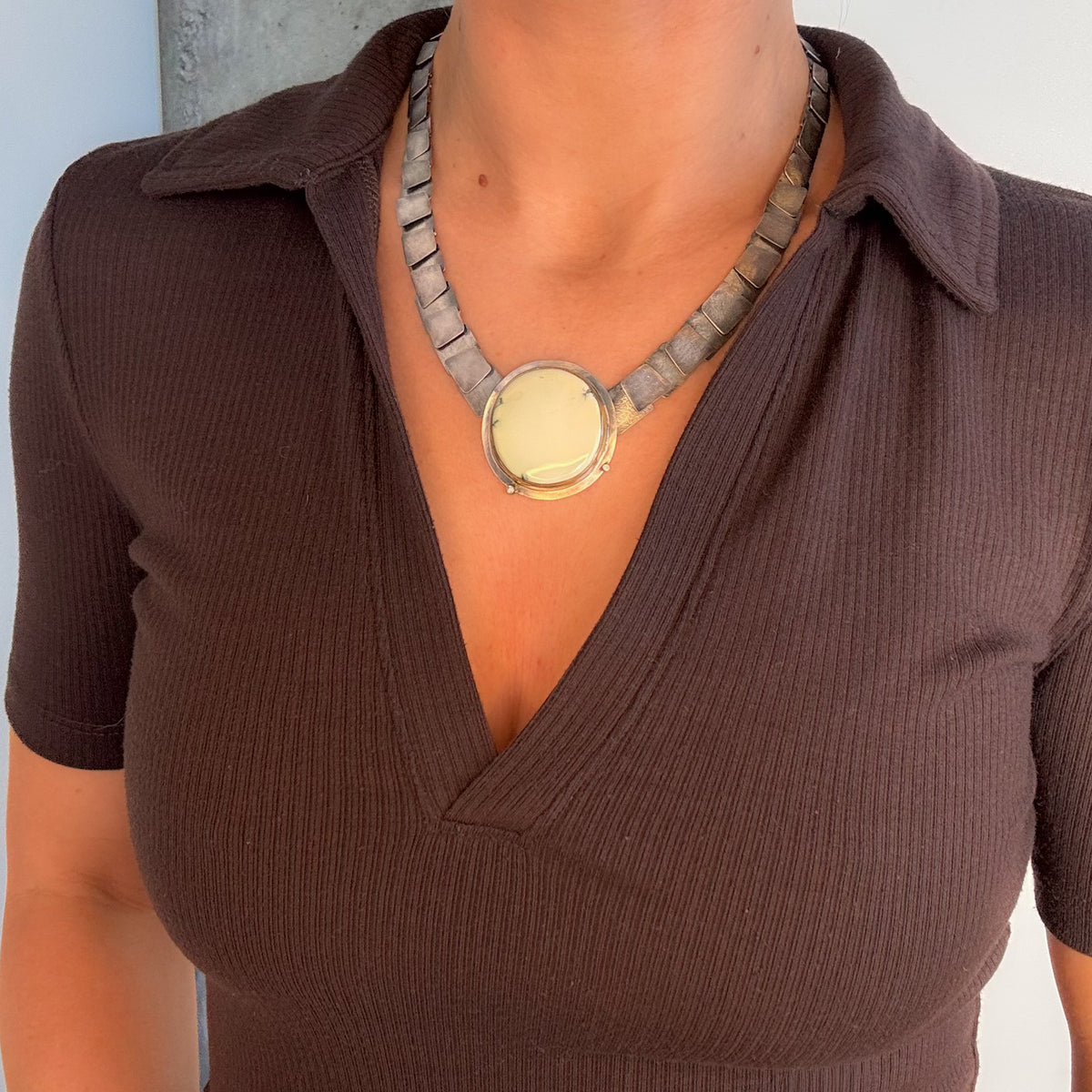 Turquoise & Diamond Pivot 360 Necklace