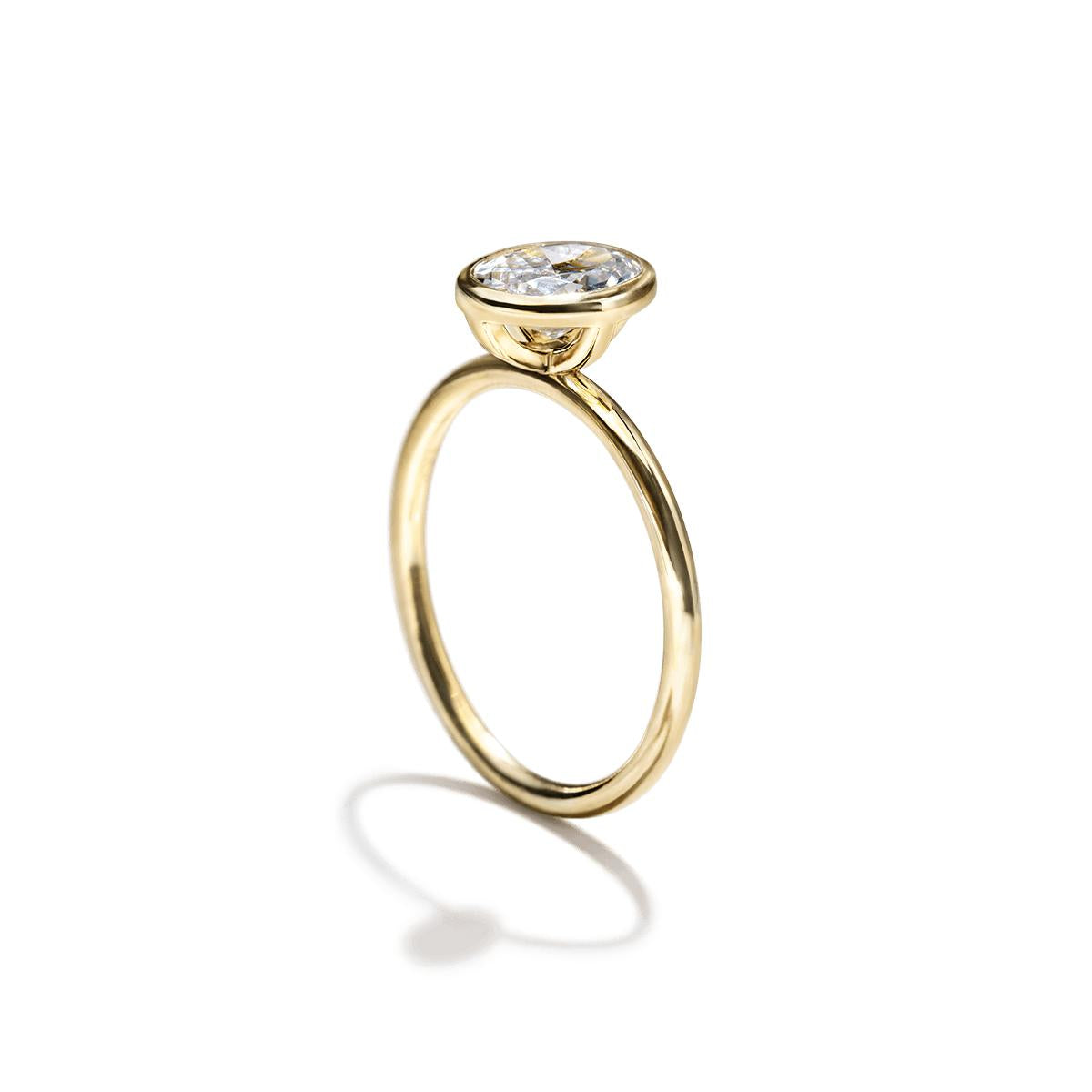 Bezel Engagement Ring-Unbridaled Collective