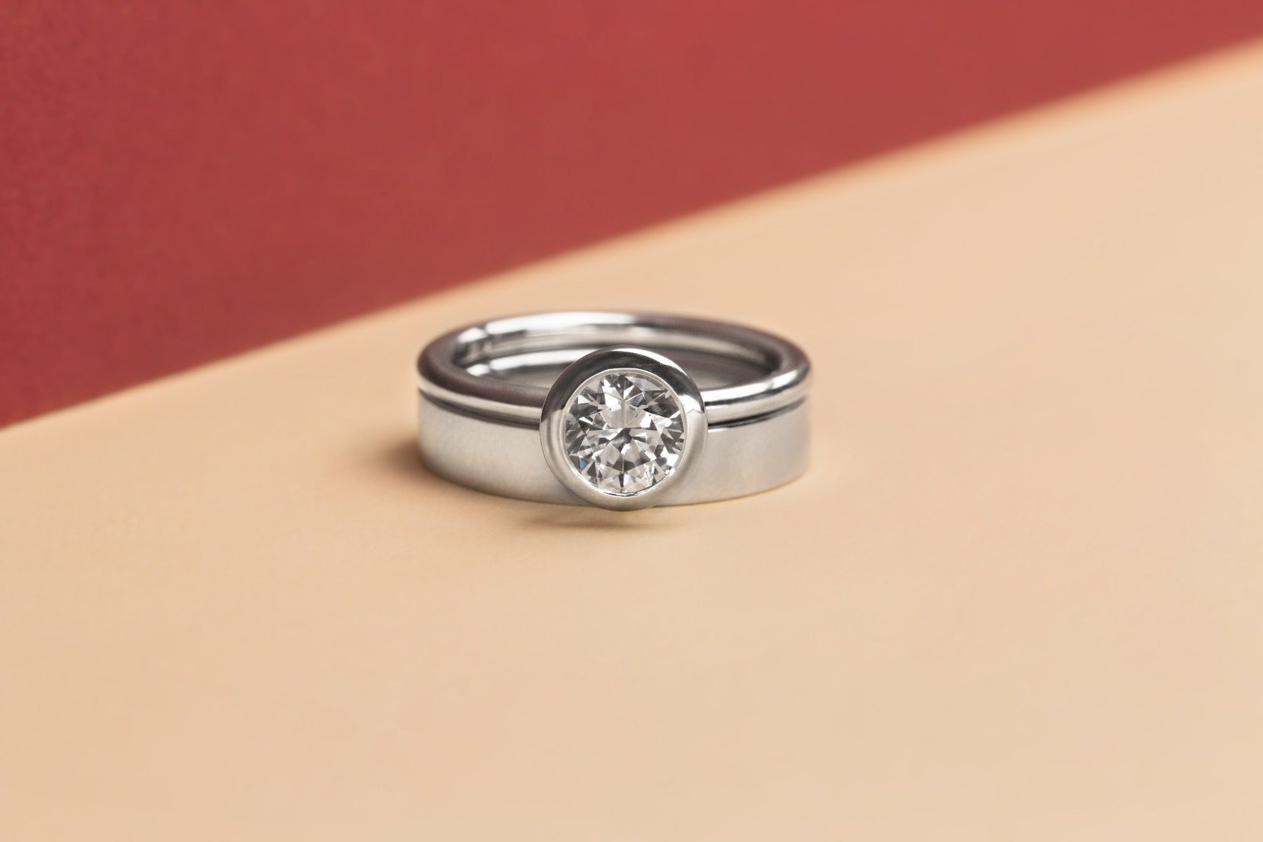 Bezel Engagement Ring-Unbridaled Collective