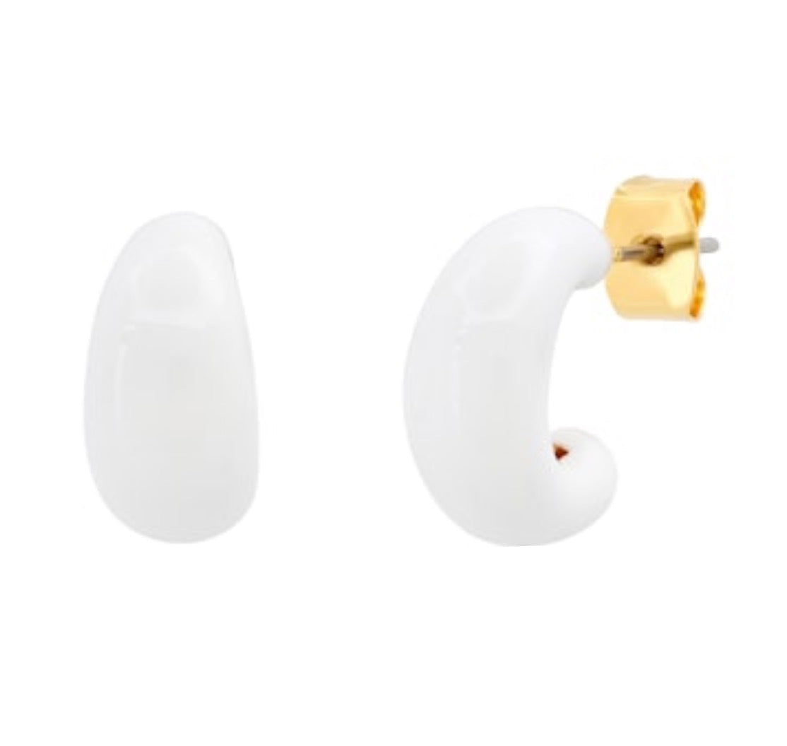Chunky Enamel Hoops-TAI