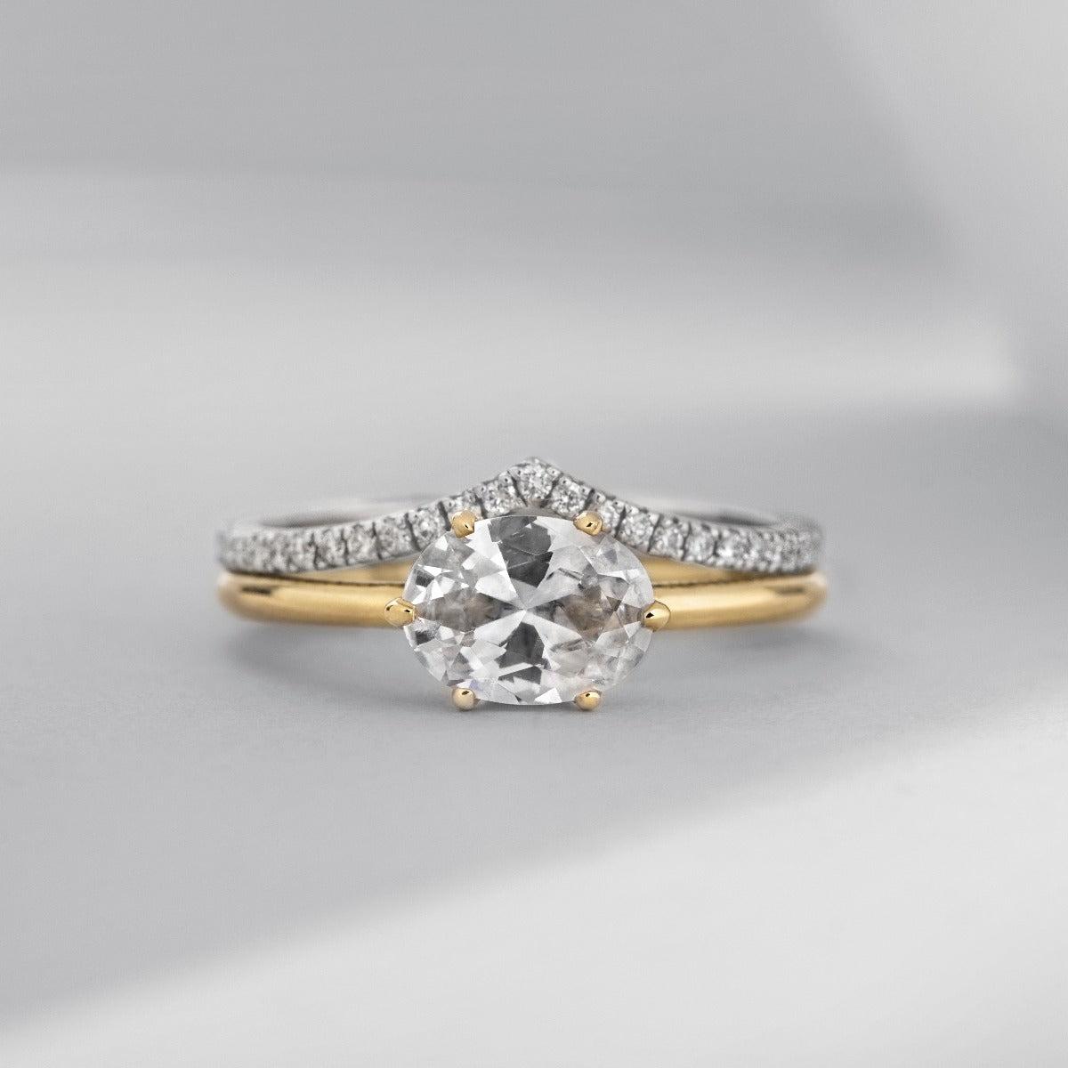 East-West Engagement Ring-Unbridaled Collective