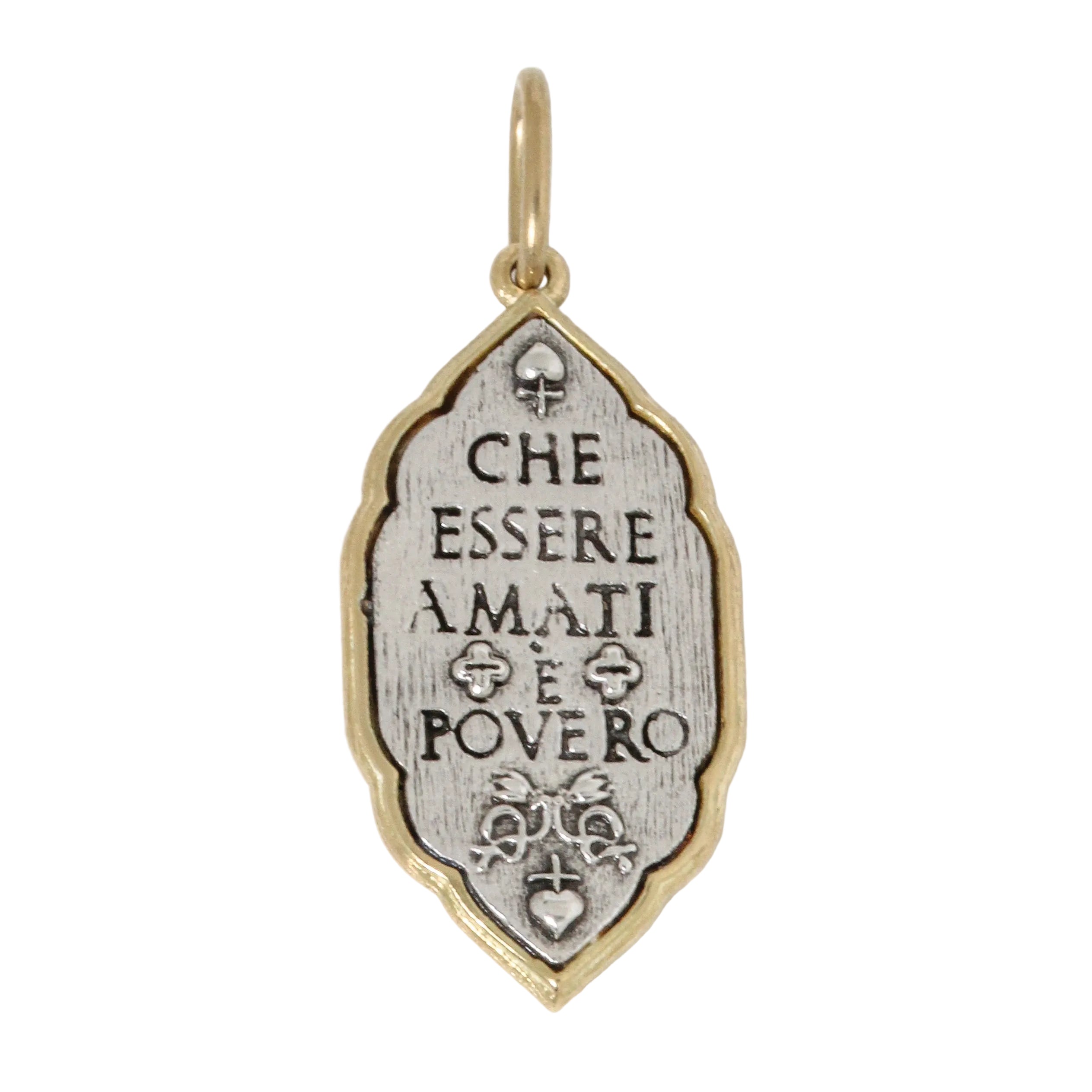 Elongated Key + Hearts Charm-Erica Molinari