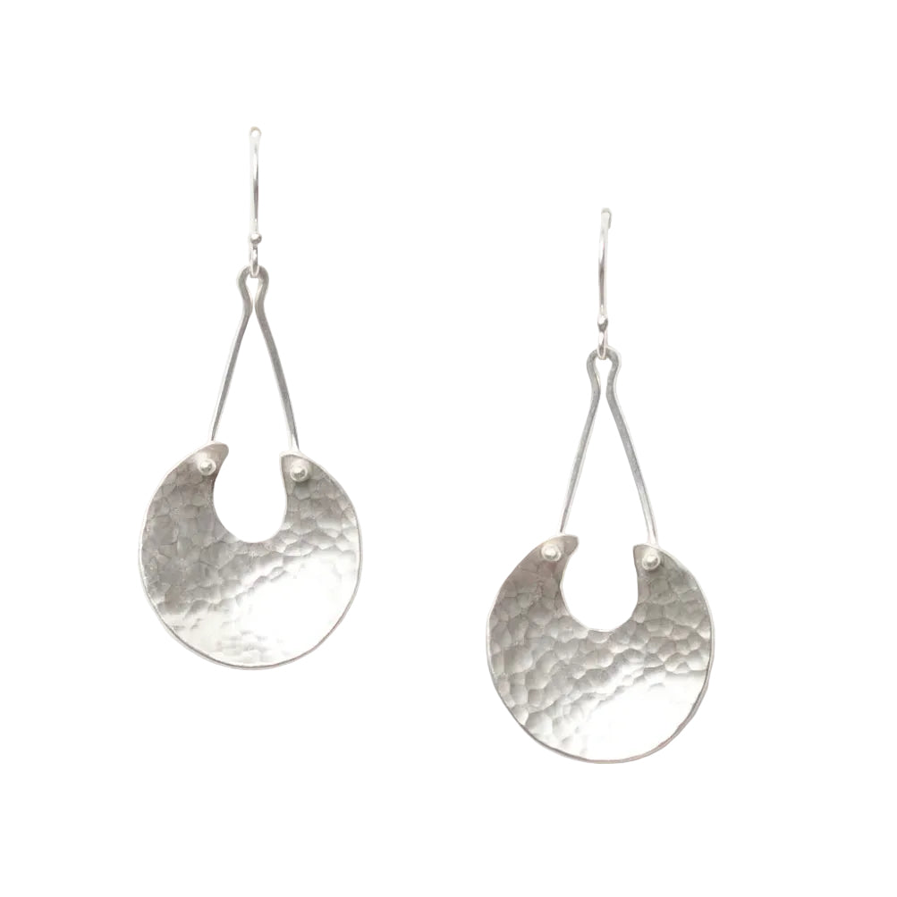 Hammered Oshun Earrings-Jill Platner