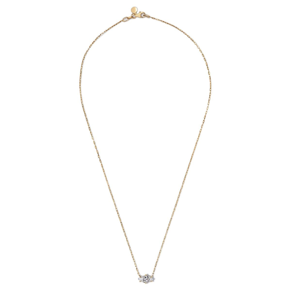 Marquise Diamond Pendant Necklace-Unbridaled Collective