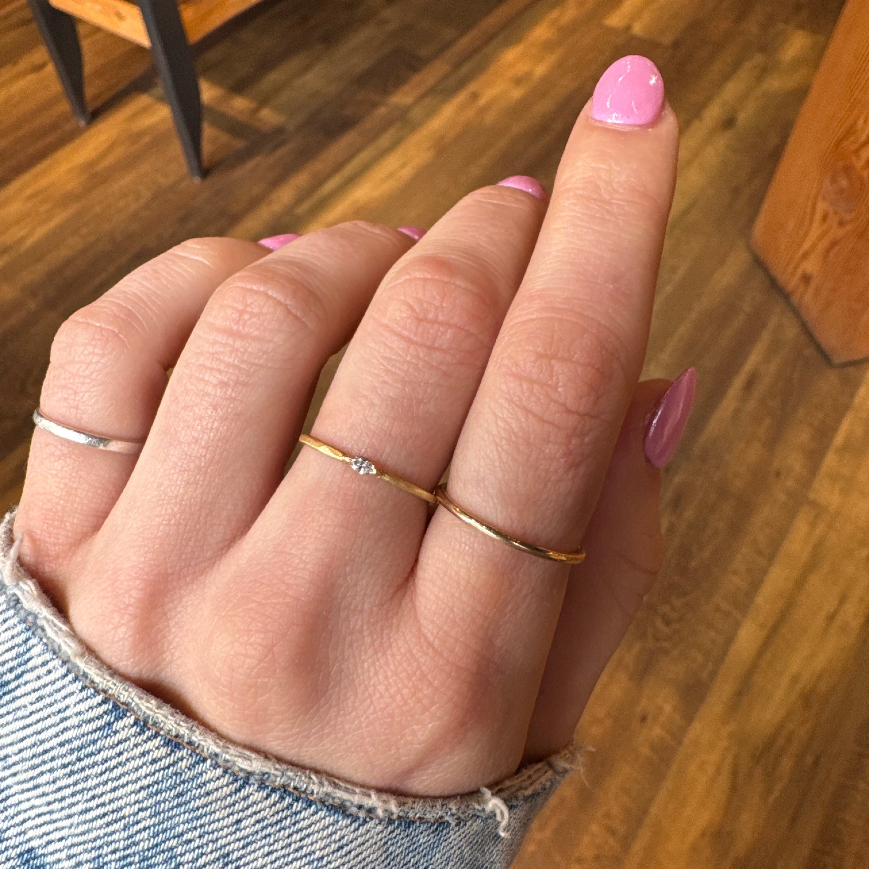 Mini Marquis Diamond Ring-Petite Baleine