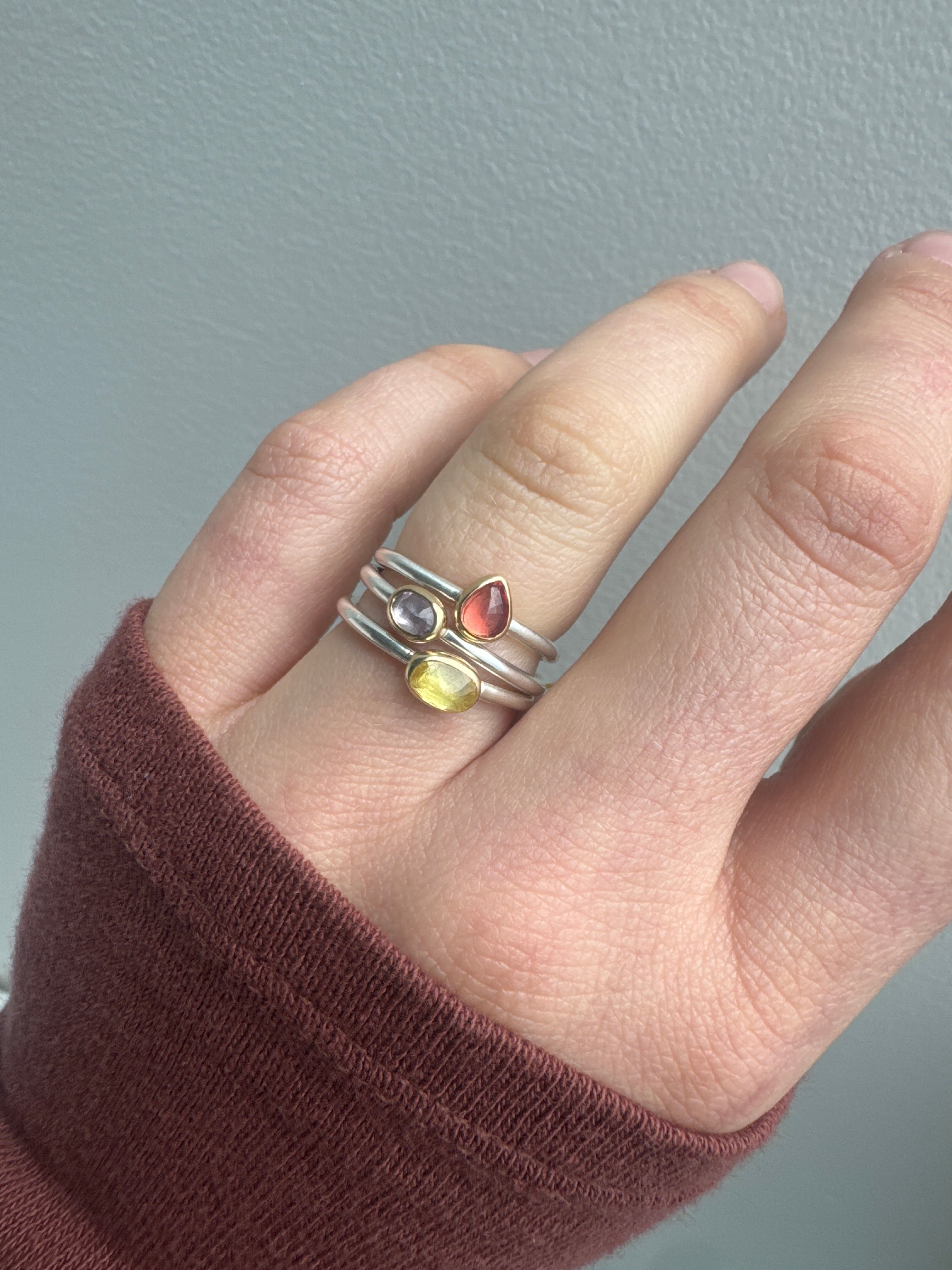 Light Pink Sapphire Stacking Ring-Sara Thompson