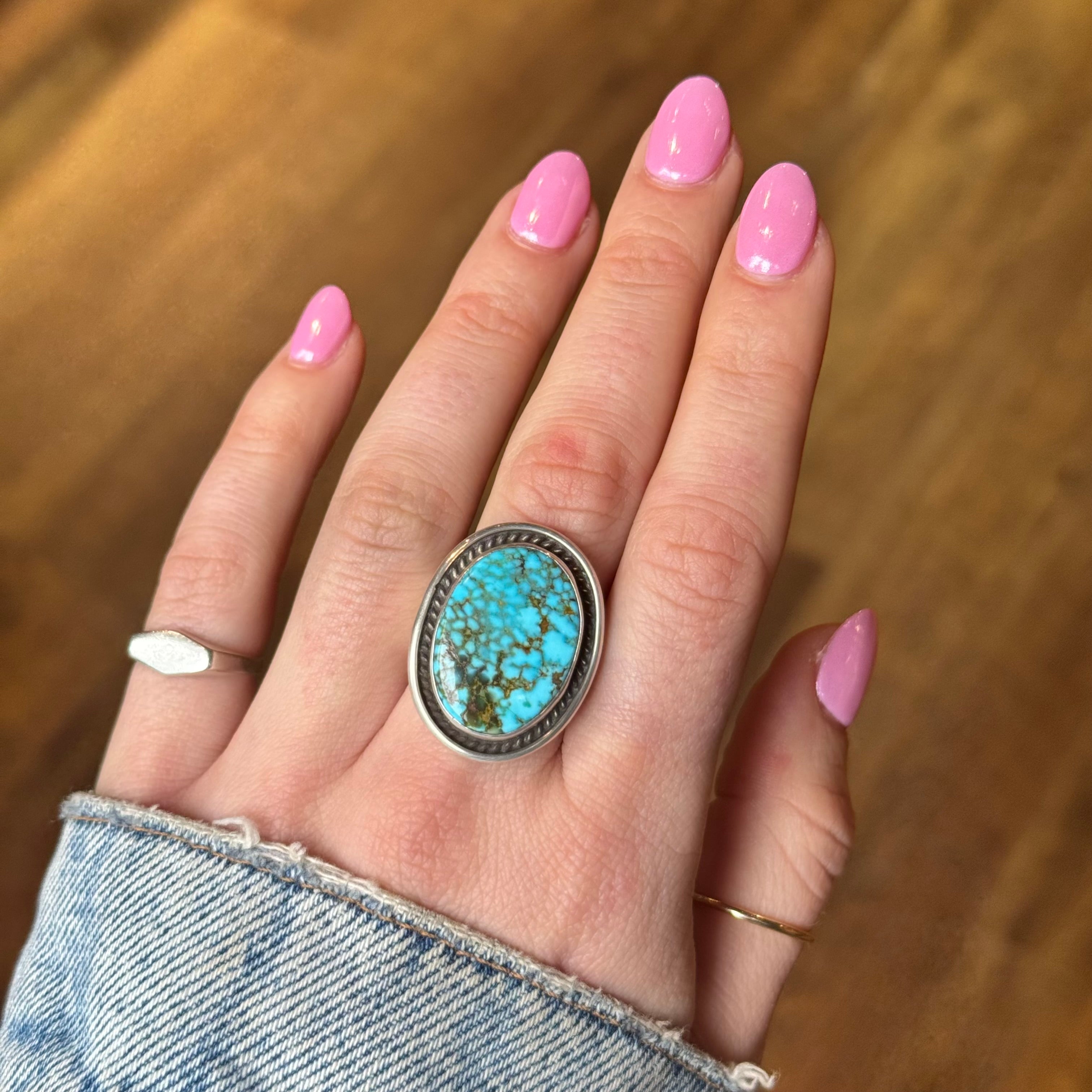 Oval Turquoise Ring-Southwest