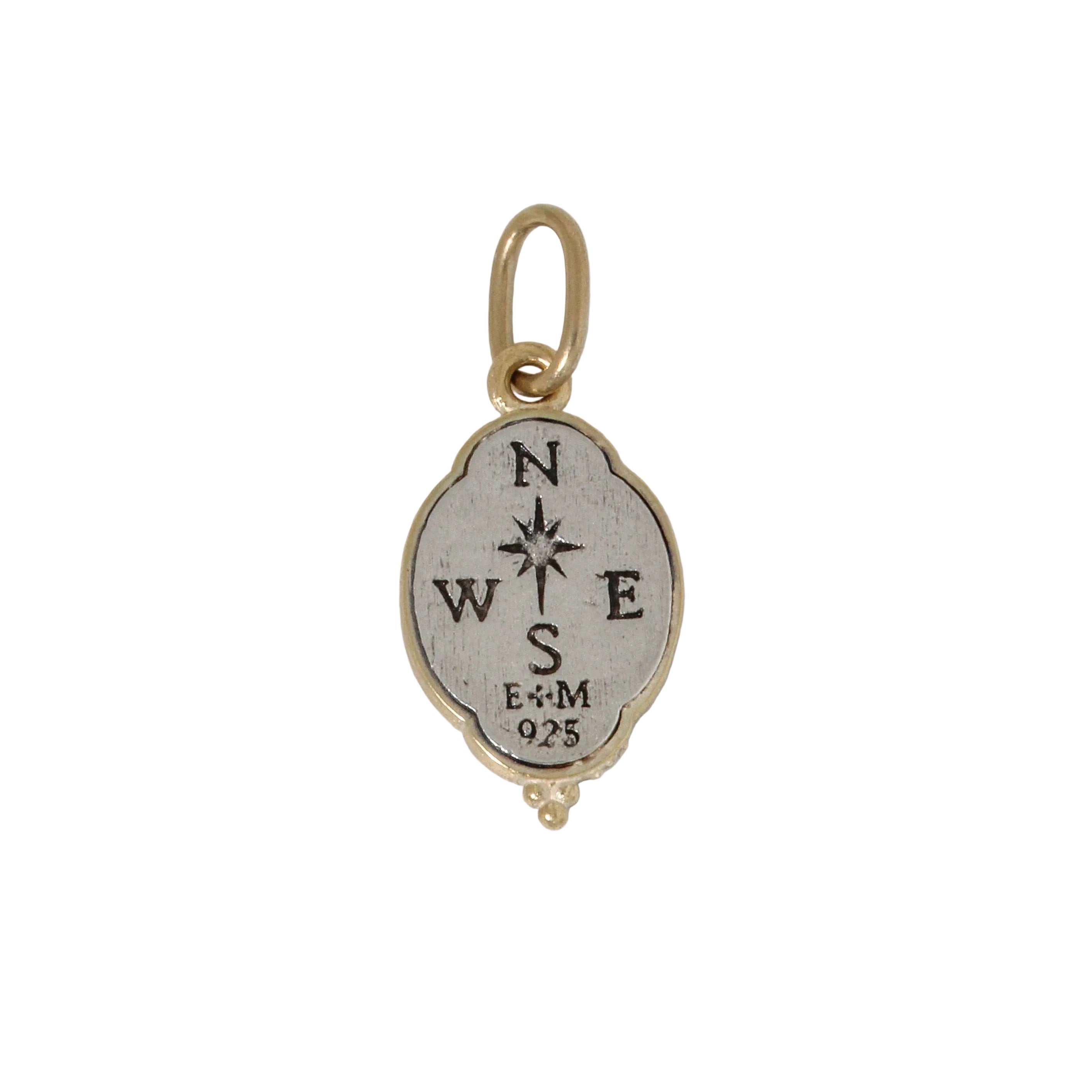 Small Ornate North Star Charm-Erica Molinari