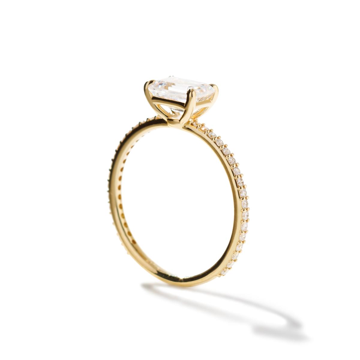 18K Yellow Gold Emerald