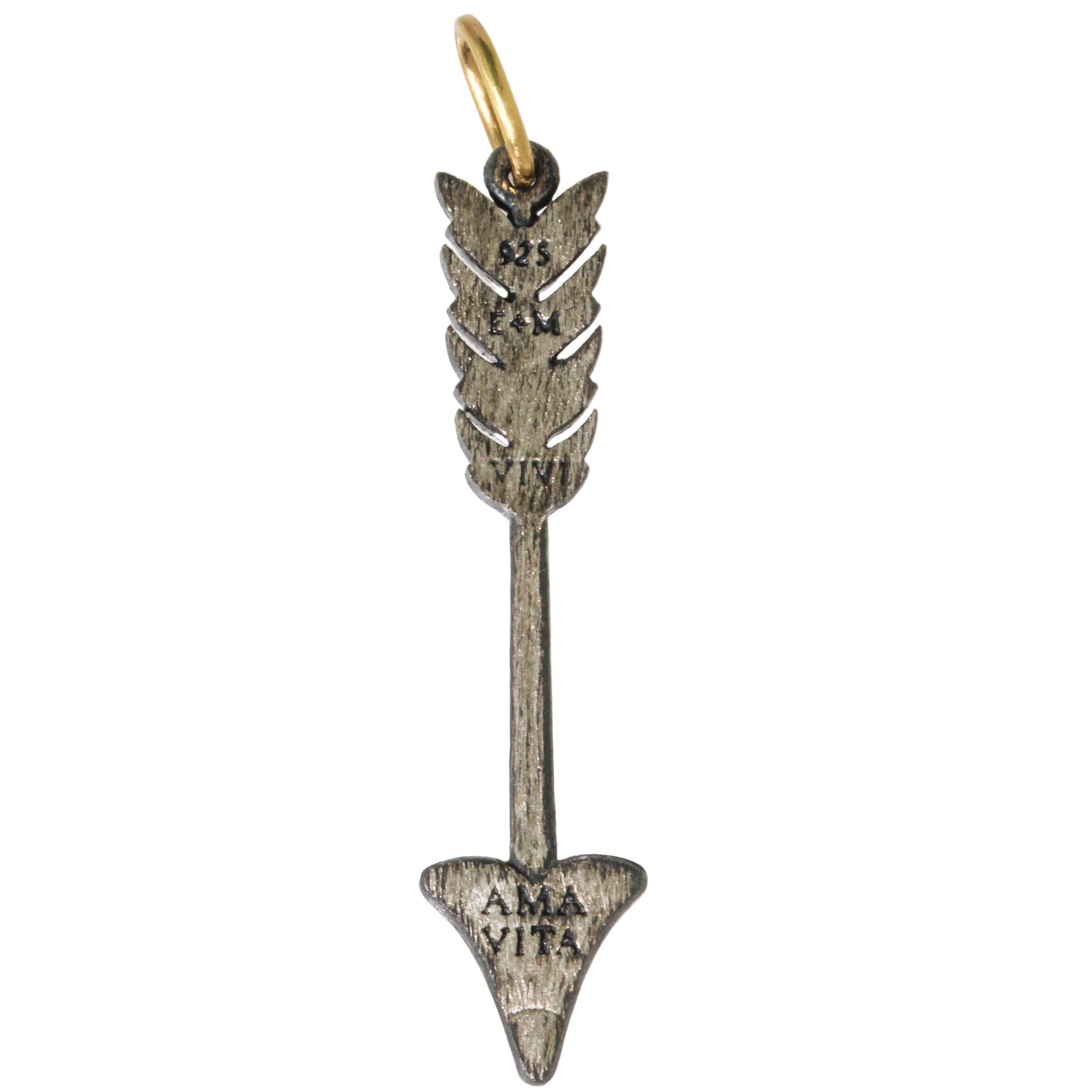 Sterling Diamond Arrow Charm-Erica Molinari