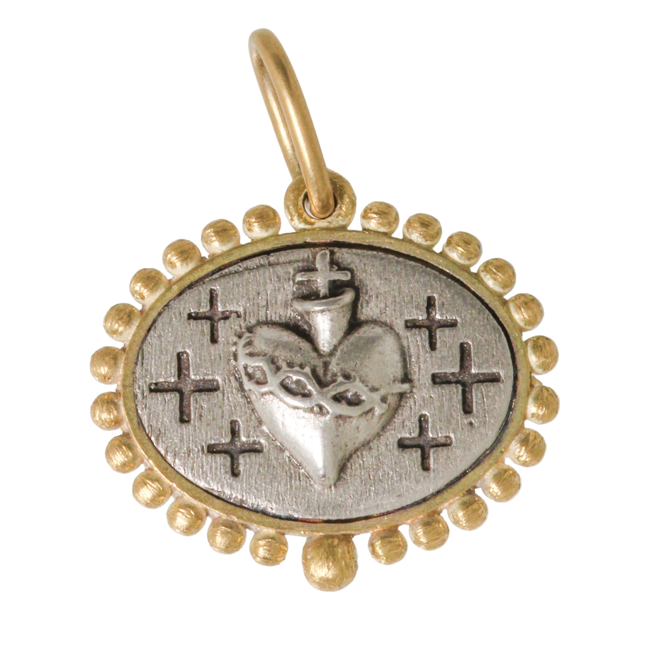 Triple Sacred Heart Charm-Erica Molinari