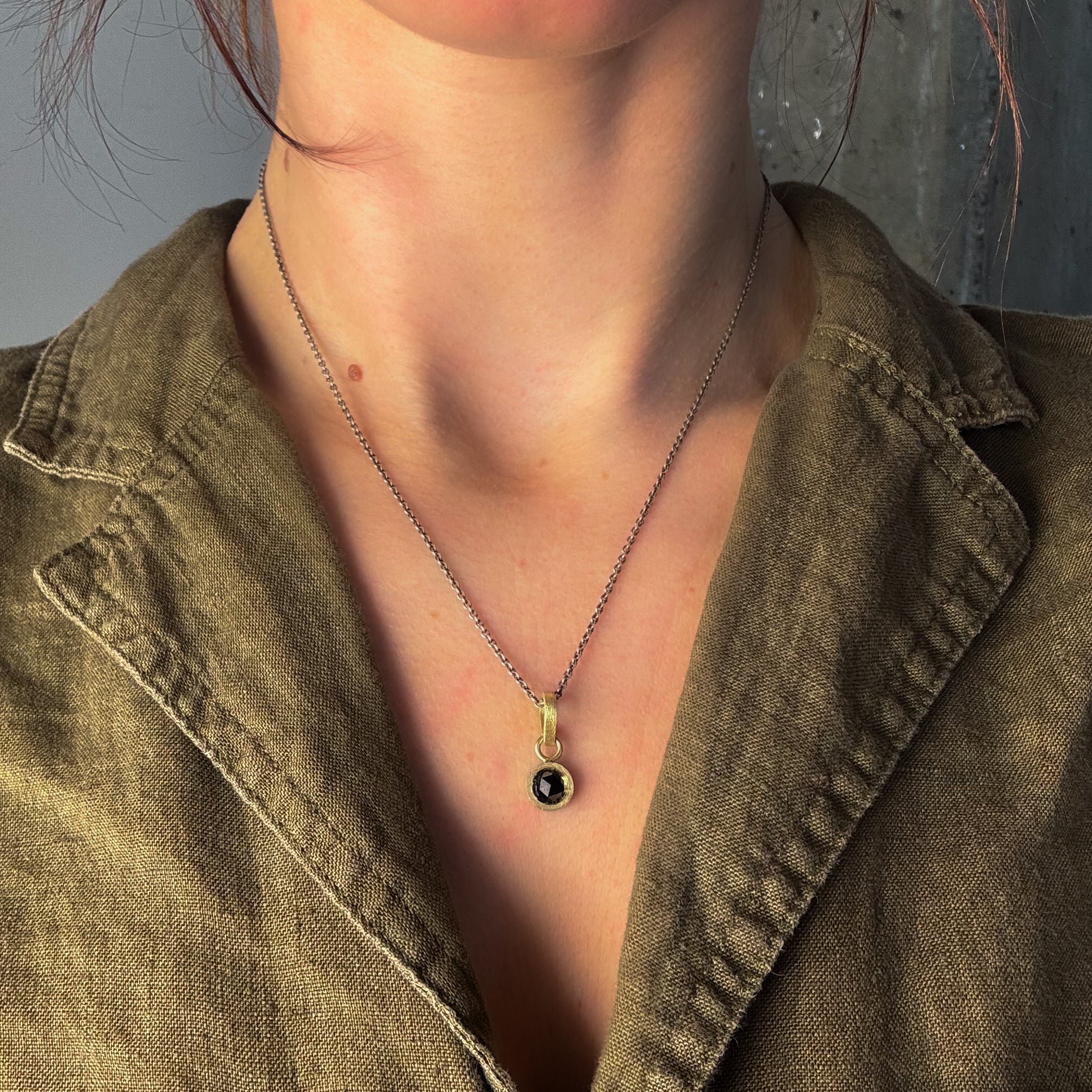 Valeri Black Diamond Necklace-Rene Escobar
