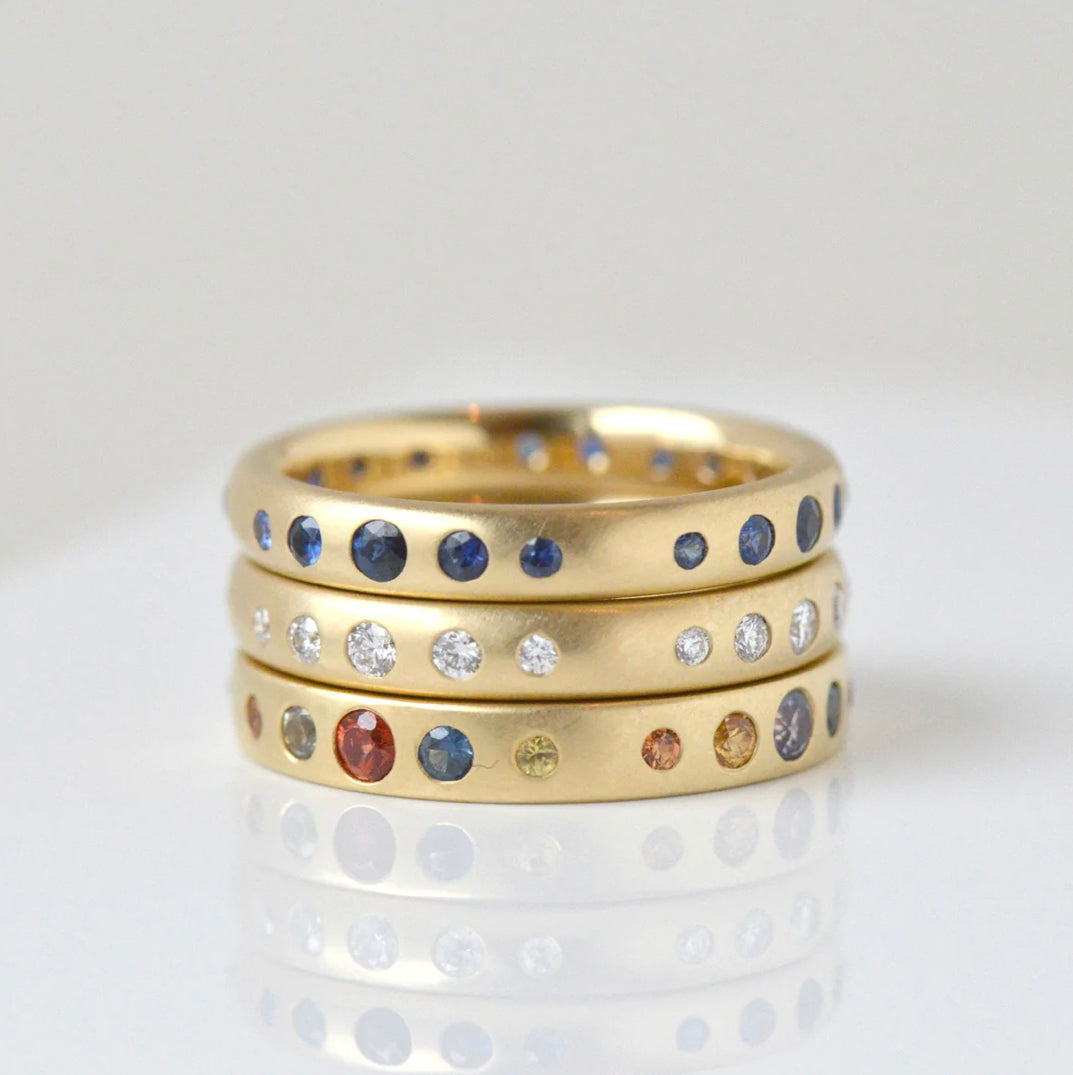 Multicolor Sapphire Gypsy Band-Anne Sportun