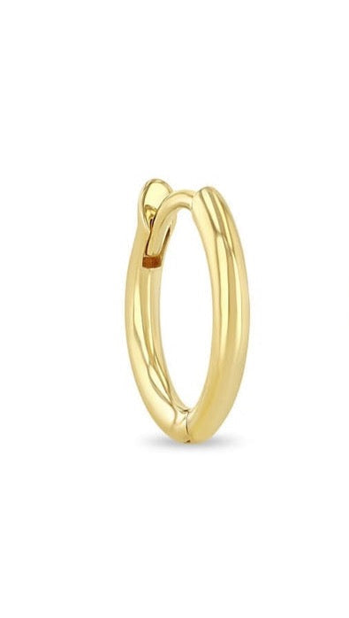 10.5mm Hinged Huggie Hoop - Single-Zoë Chicco