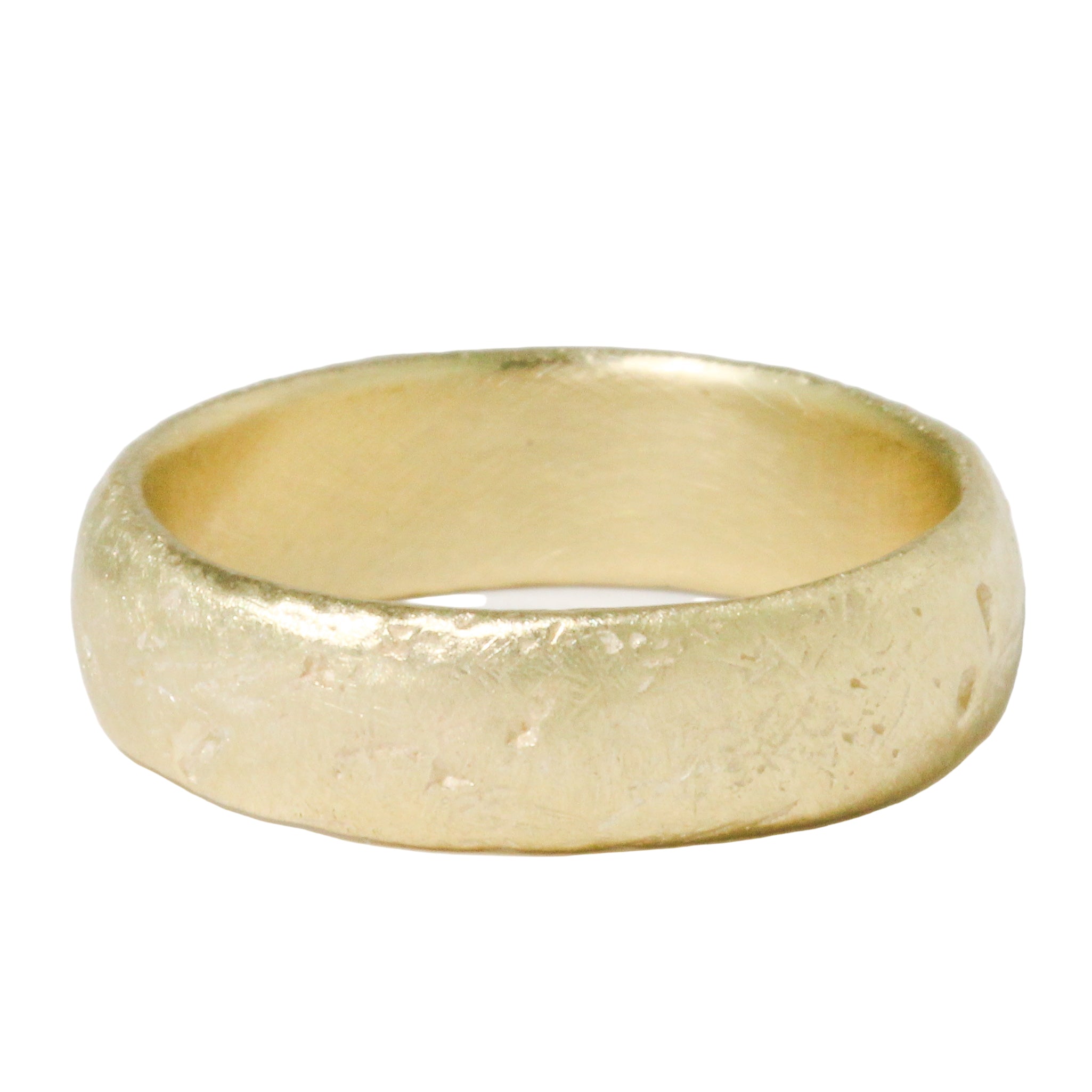 10k Yellow Gold Worn Band-Branch