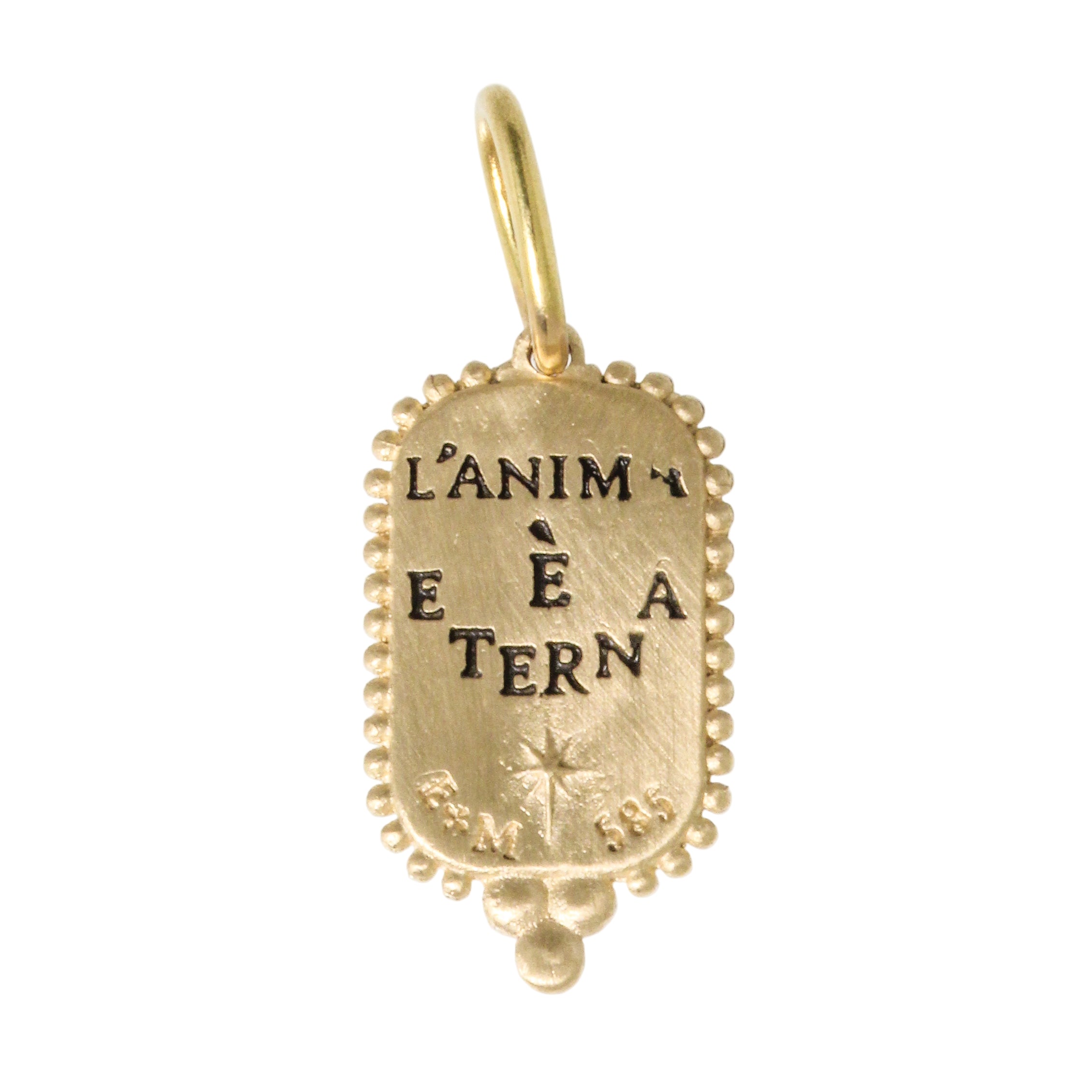 14K Moon + Star Tag Charm-Erica Molinari