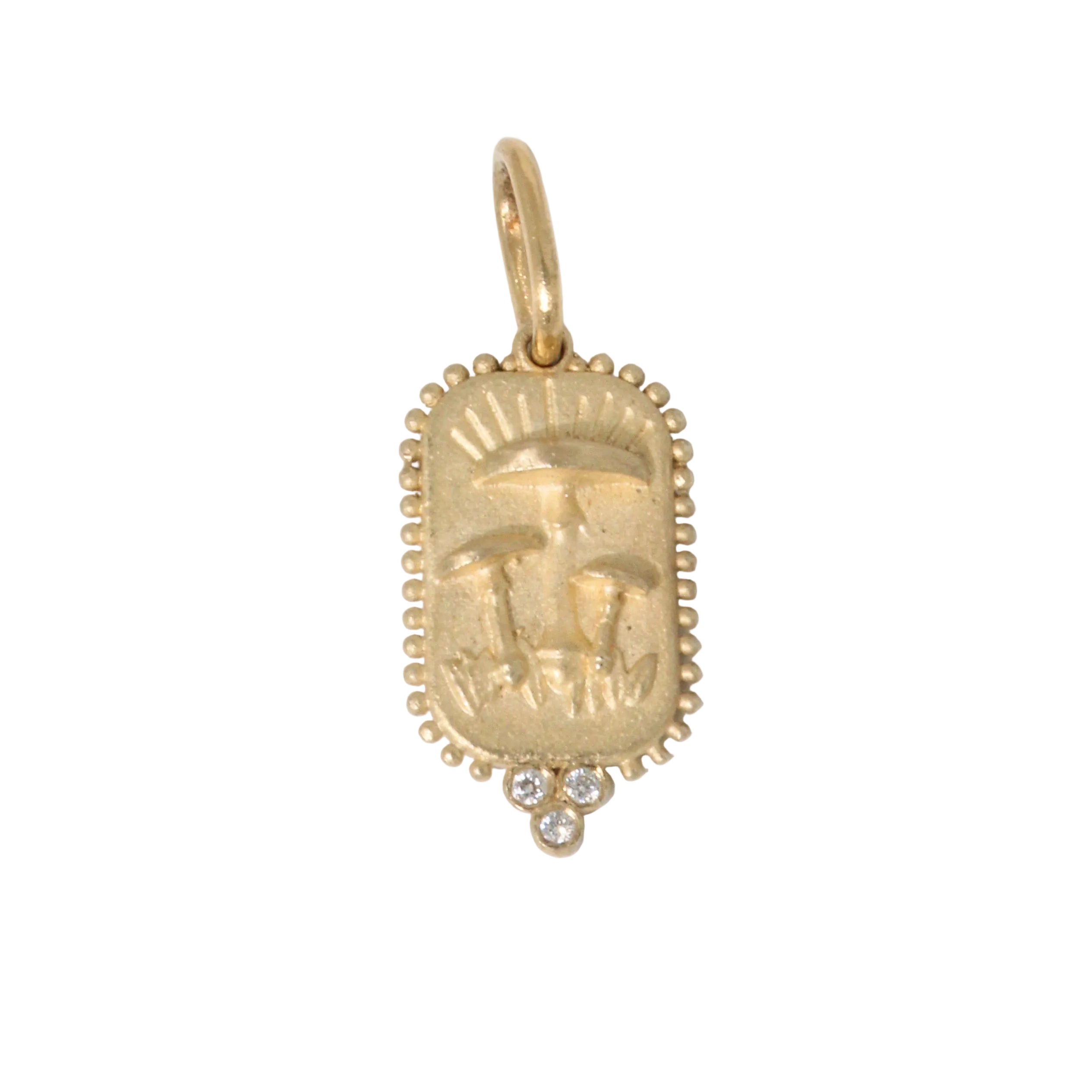 14K Small Triple Mushroom WTF Charm-Erica Molinari