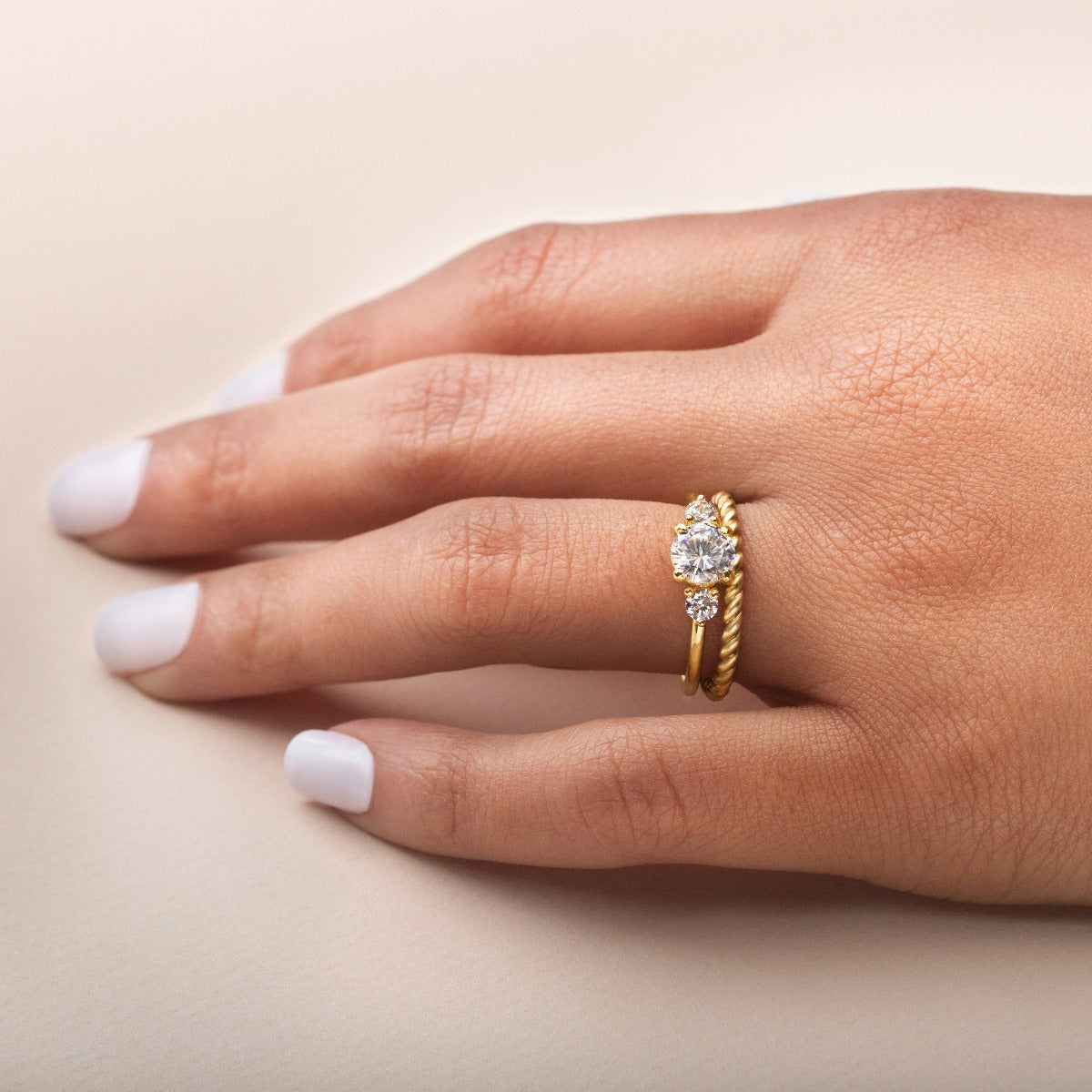 3 Diamond Engagement Ring-Unbridaled Collective