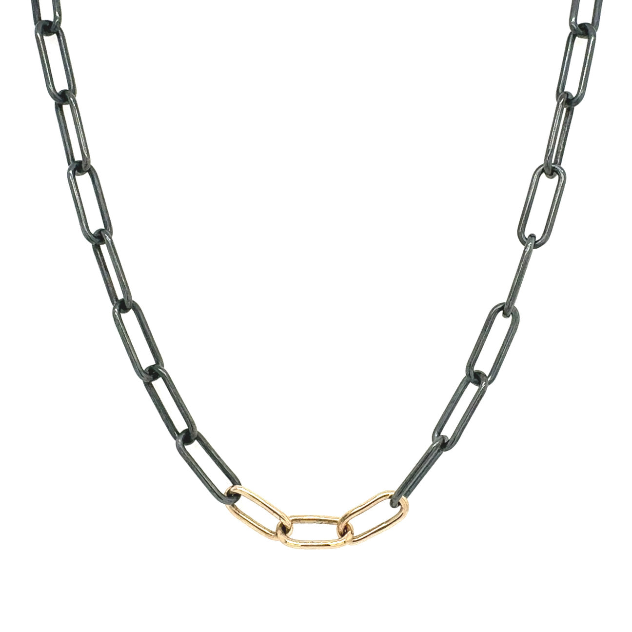 3 Link Paperclip Chain Necklace-Flavia Bennett Designs