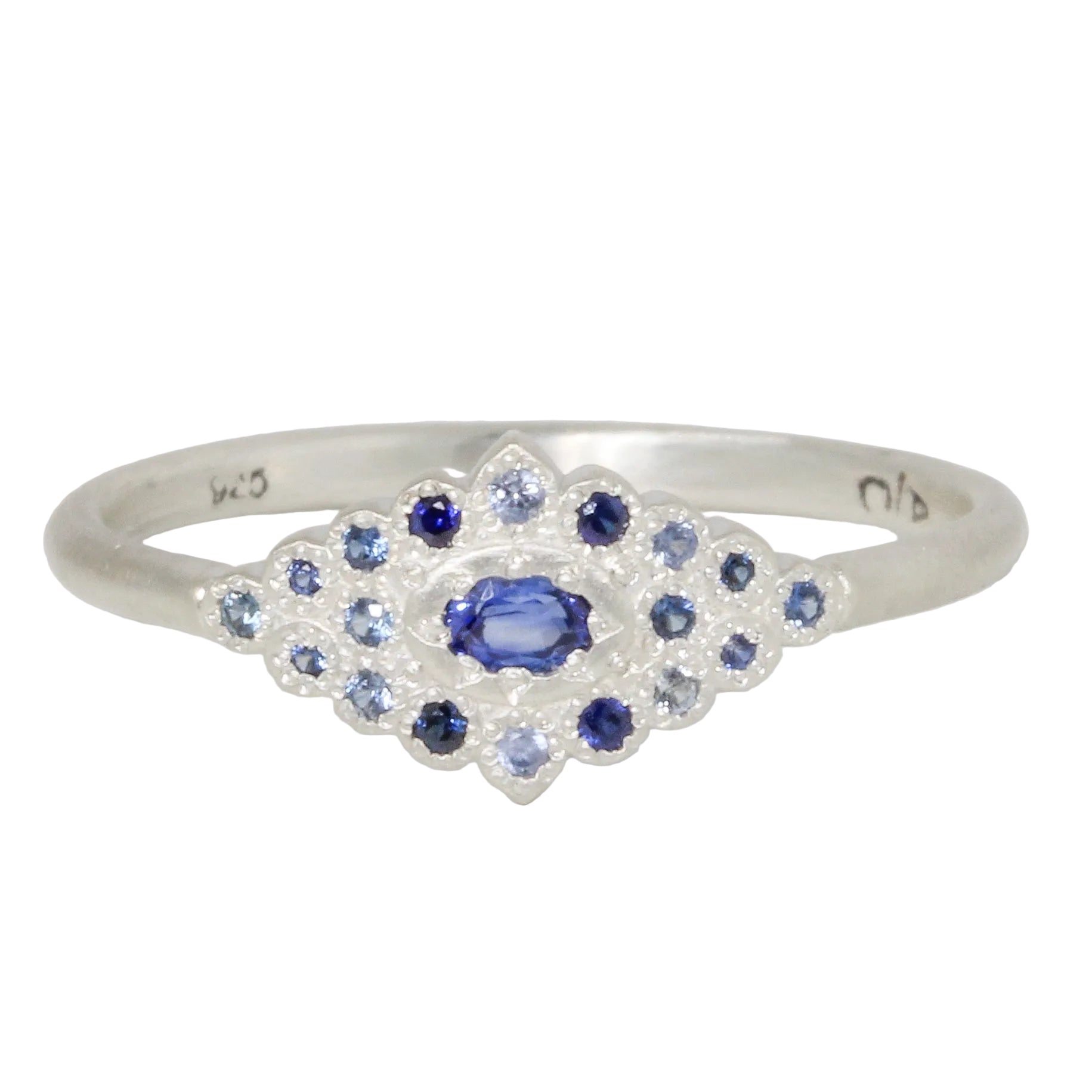 Midnight Spark Sapphire Ring