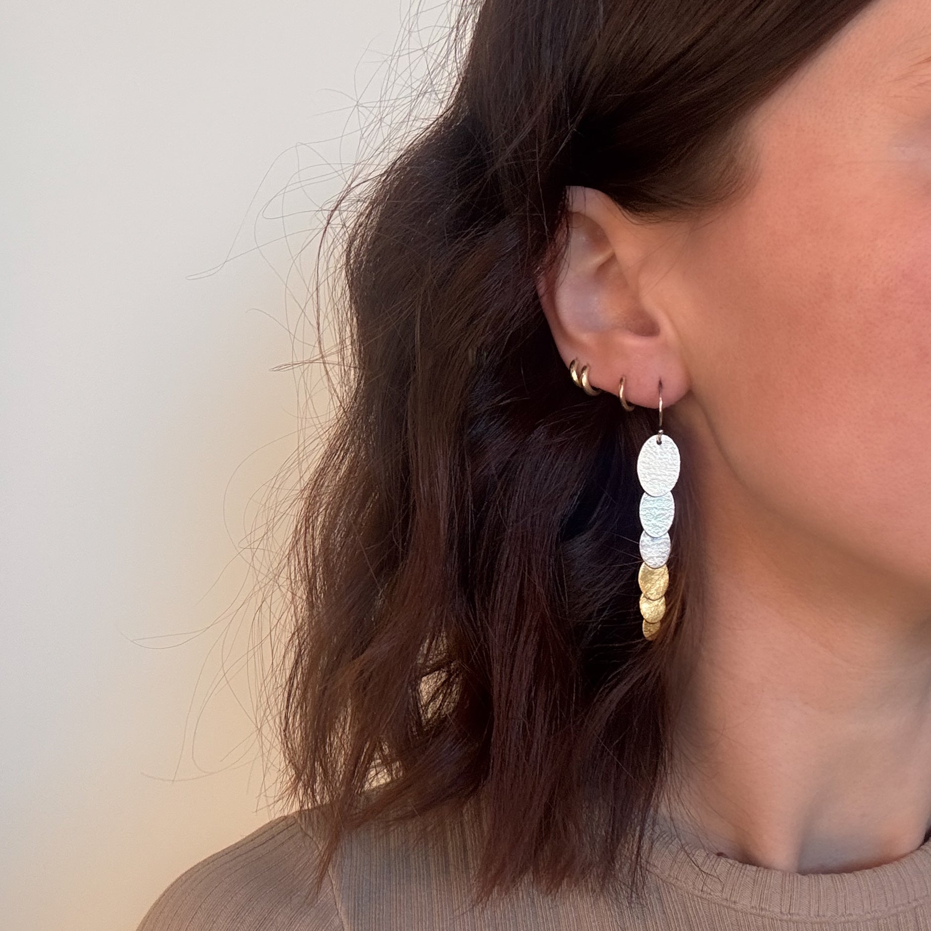 Oval Cascade Earrings