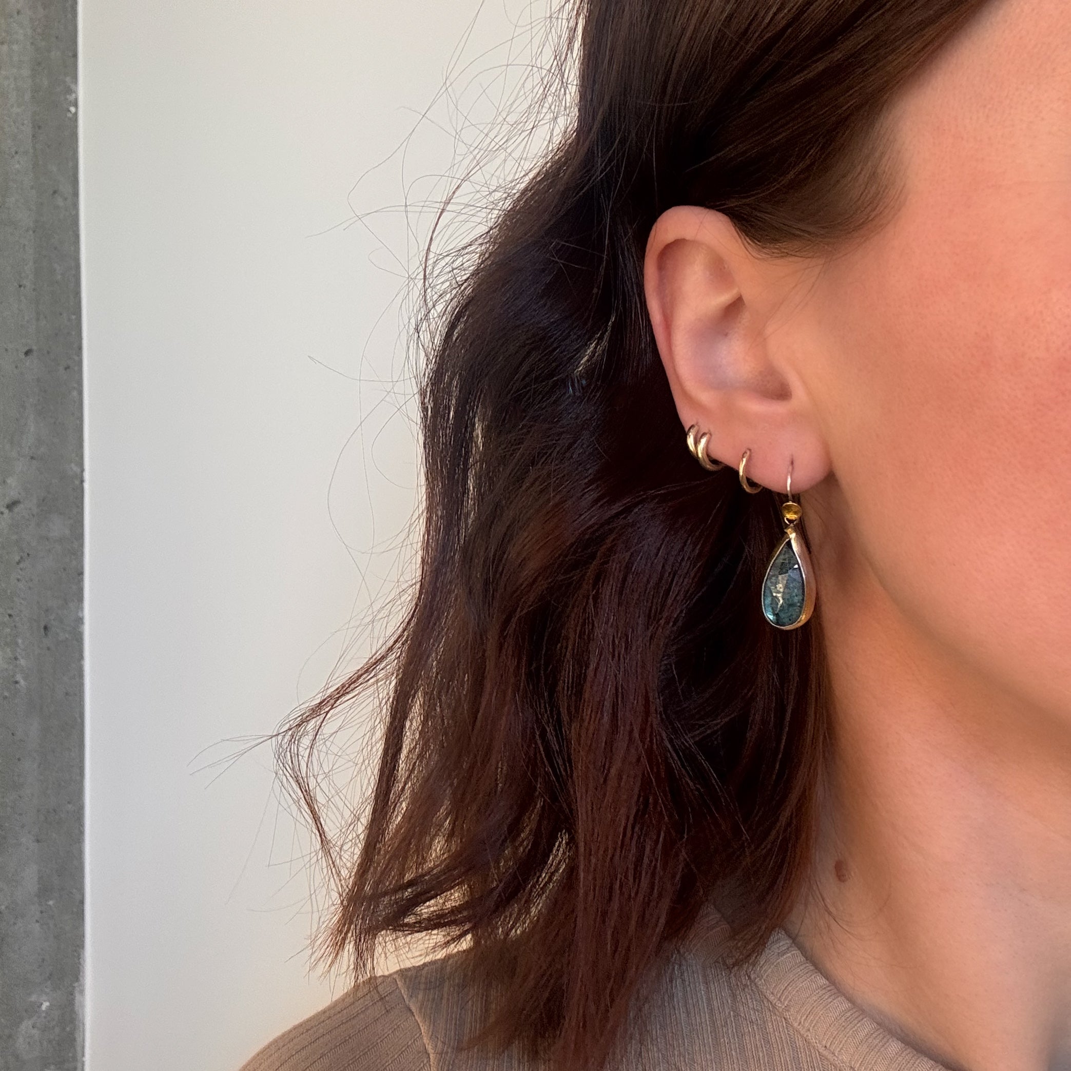 Austin Titus kyanite teardrop earrings