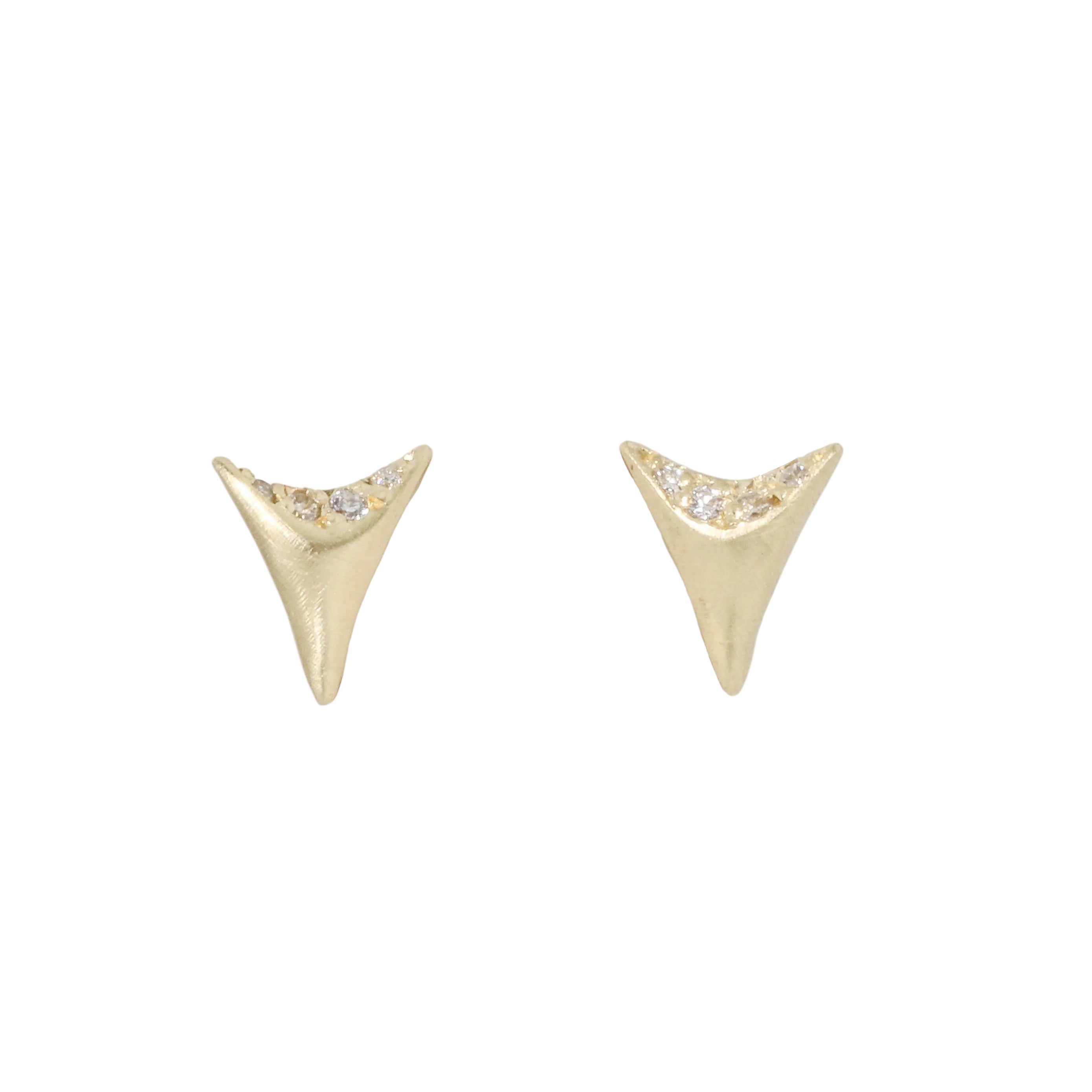 Mini Shark Tooth Post Earrings