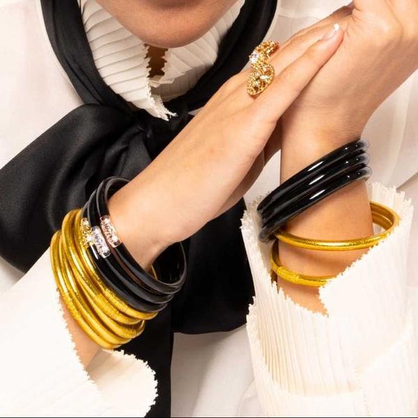 Black - Three Kings Bangle Bracelet Set