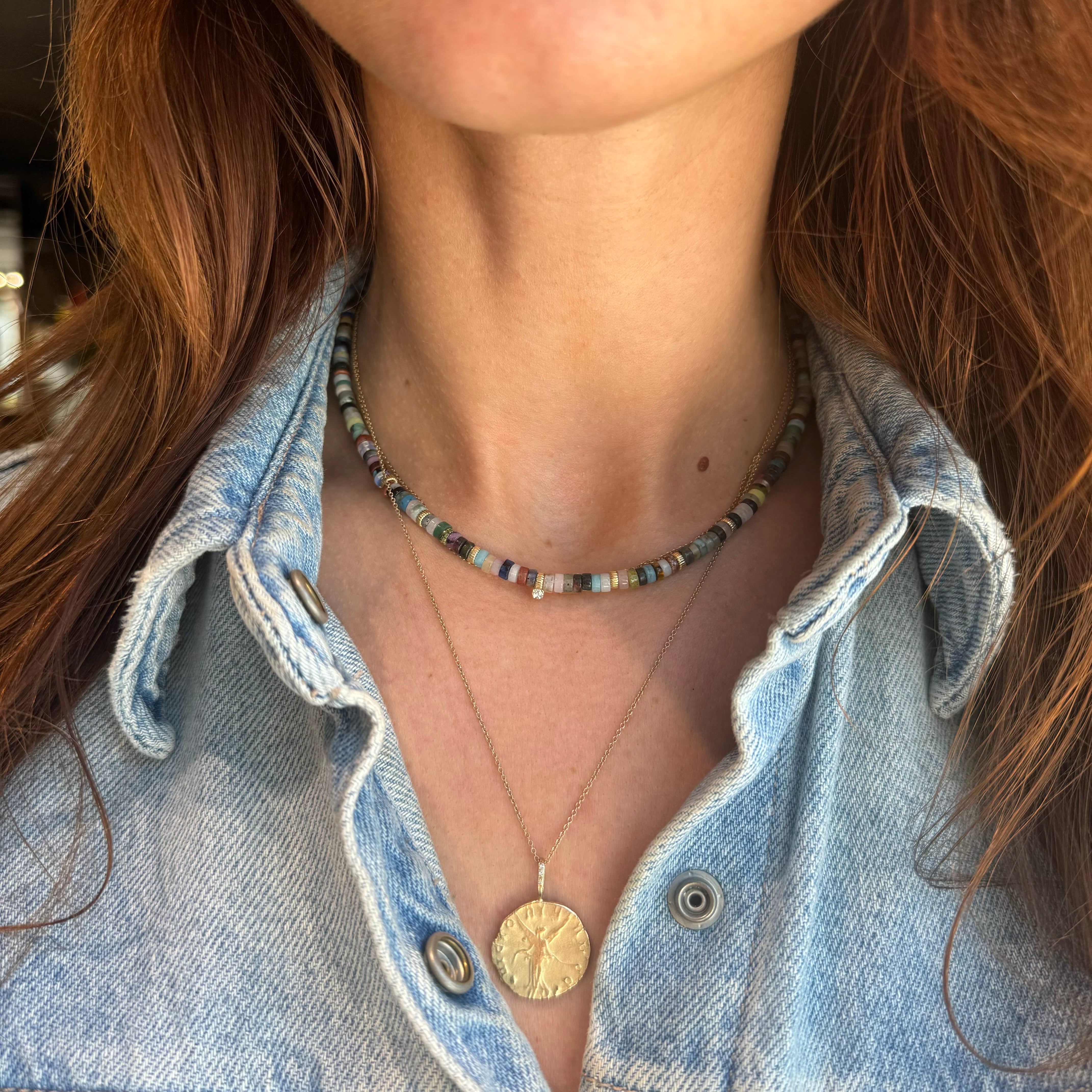 Mixed Multi Gemstone Necklace