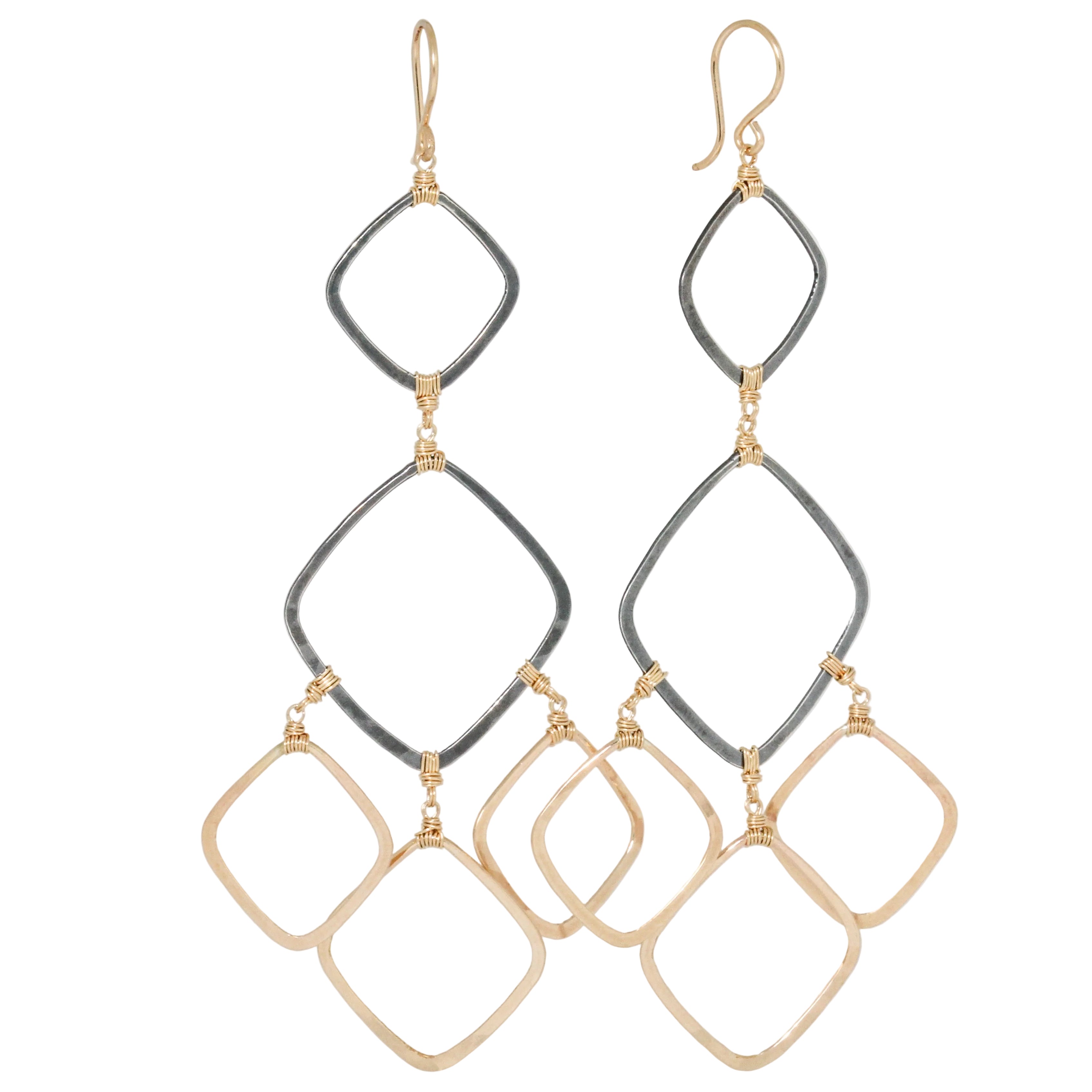 Blooming Petal Chandelier Earrings