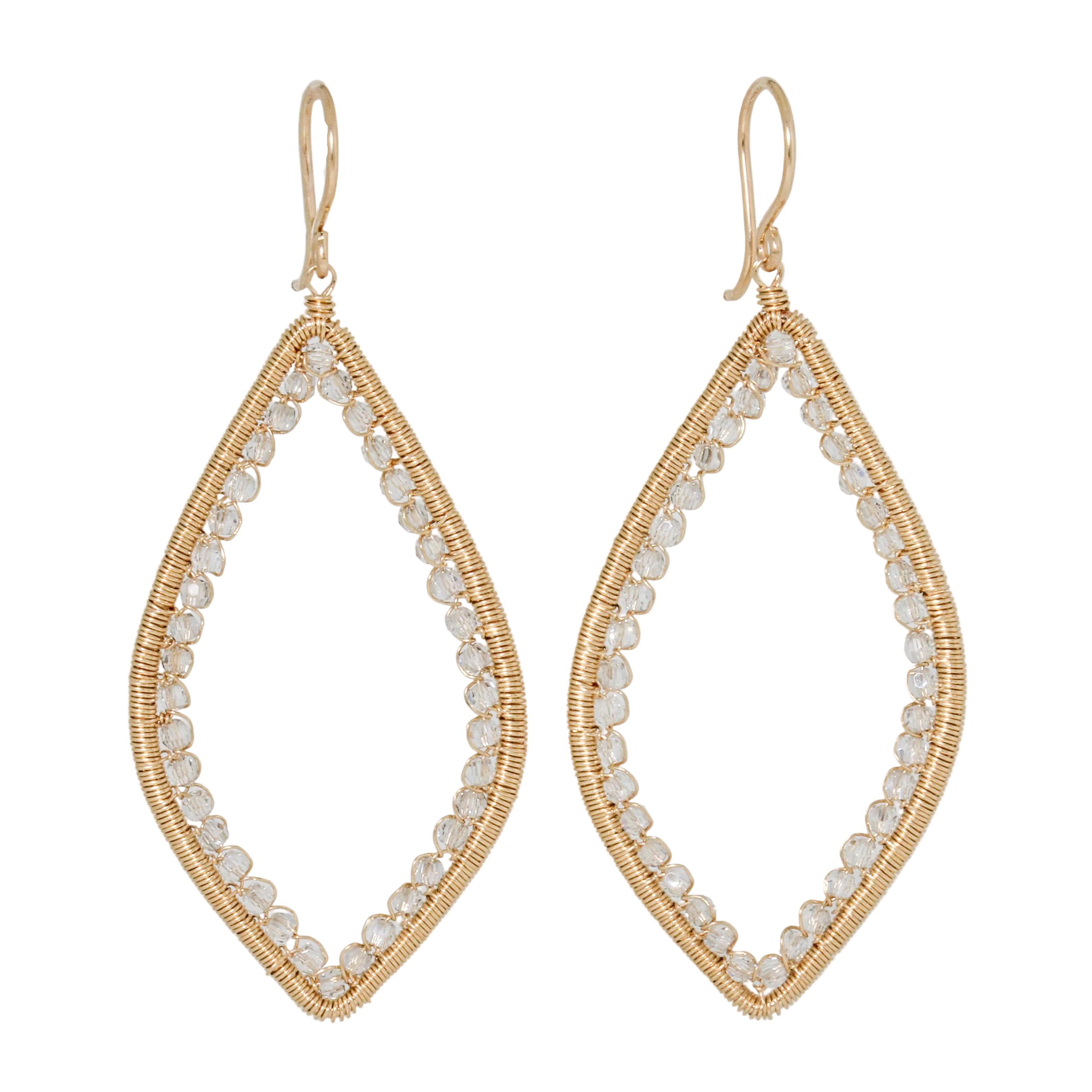 Open Marquis Mosaic Earrings