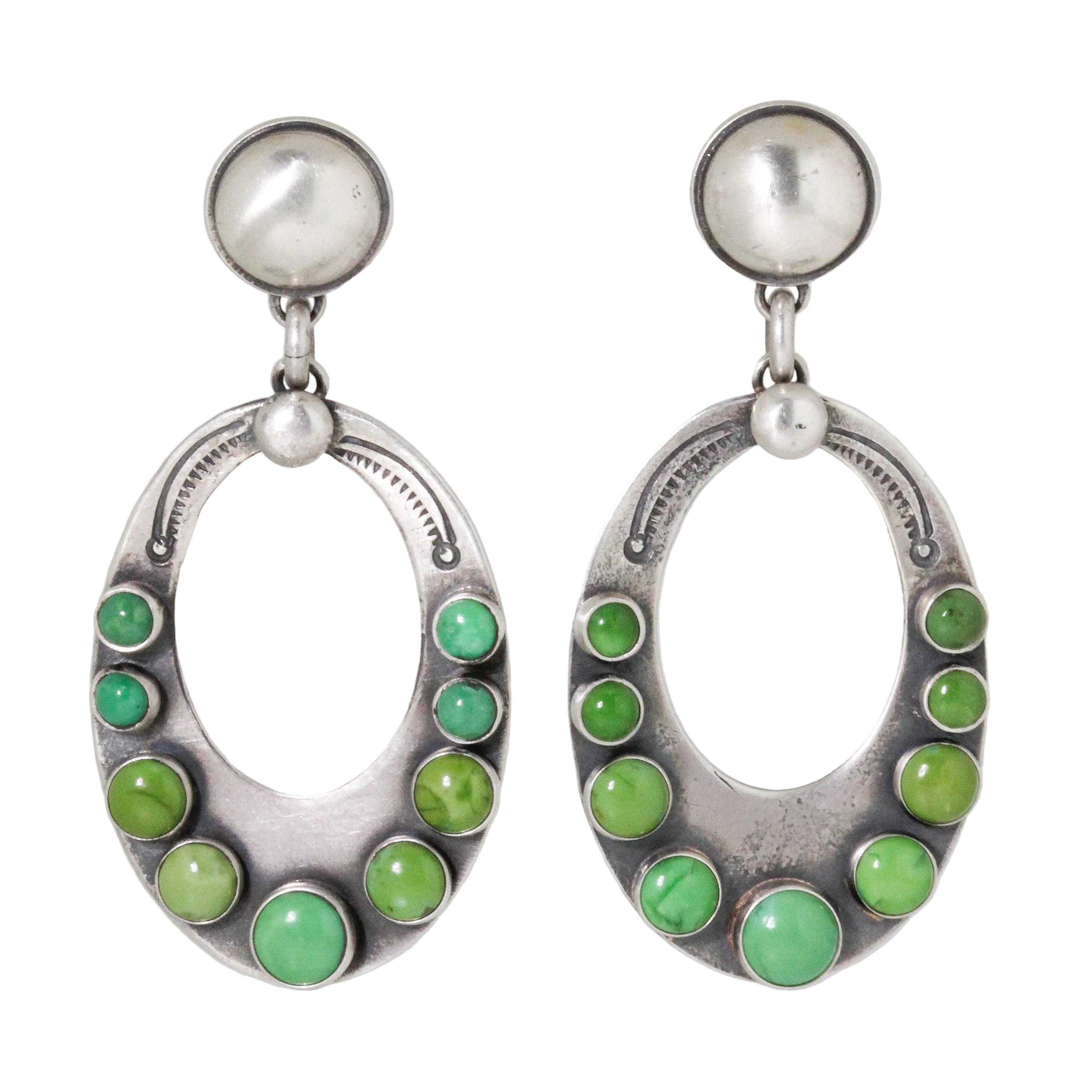 Dennis Hogan Luna Green Turquoise Earrings