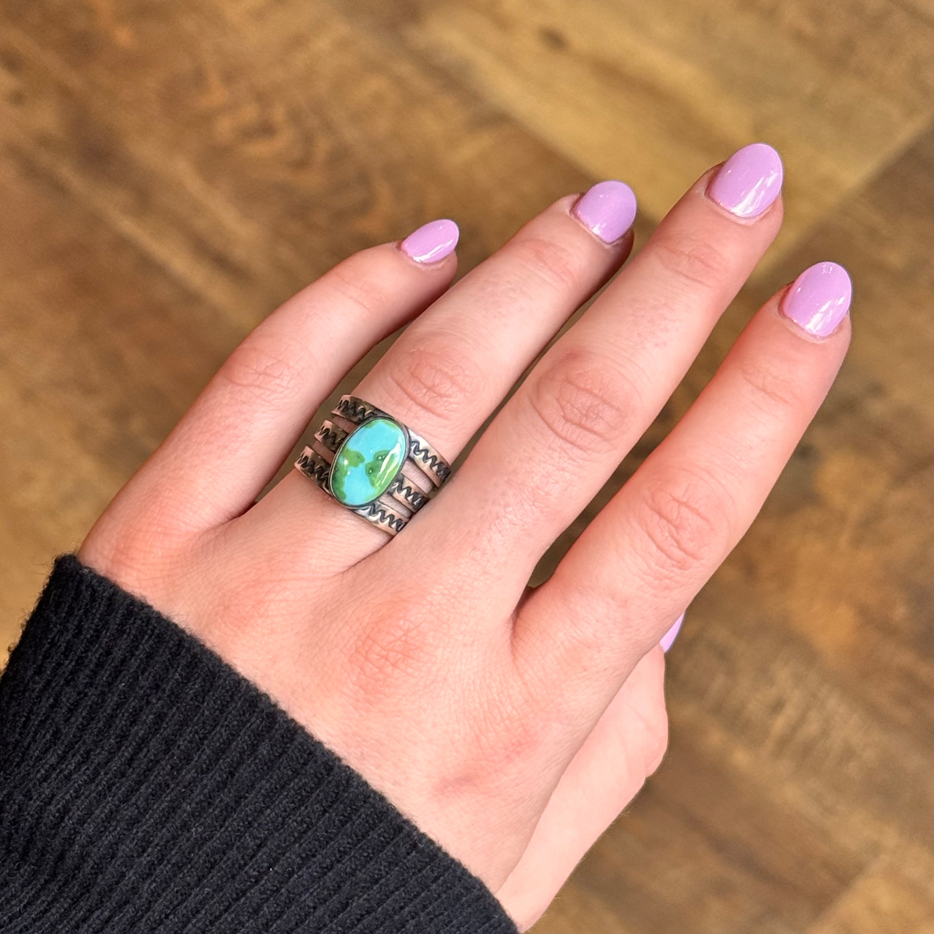Sonoran Turquoise Triple Band Ring