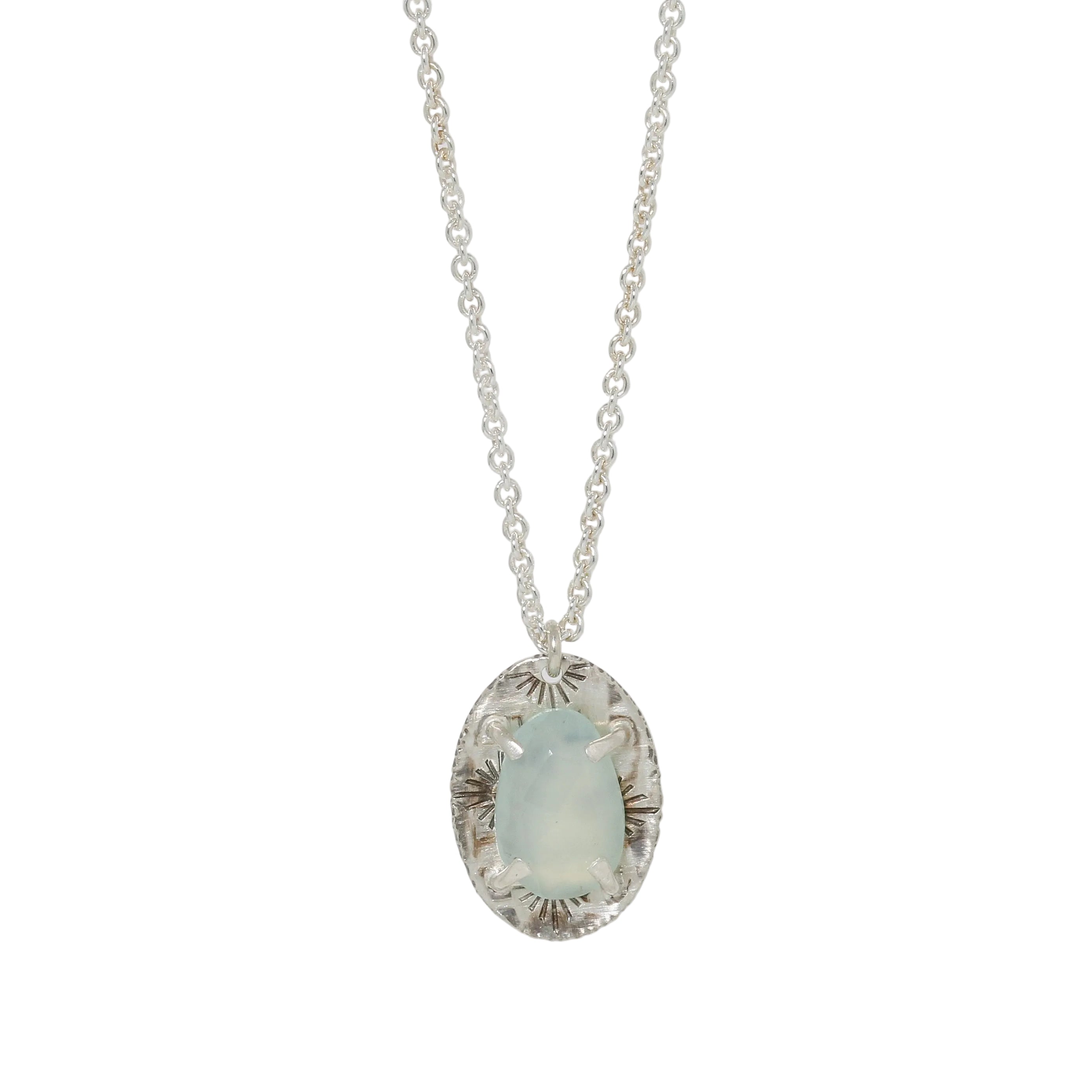 Glacier-lily-aqua-chalcedoney-necklace