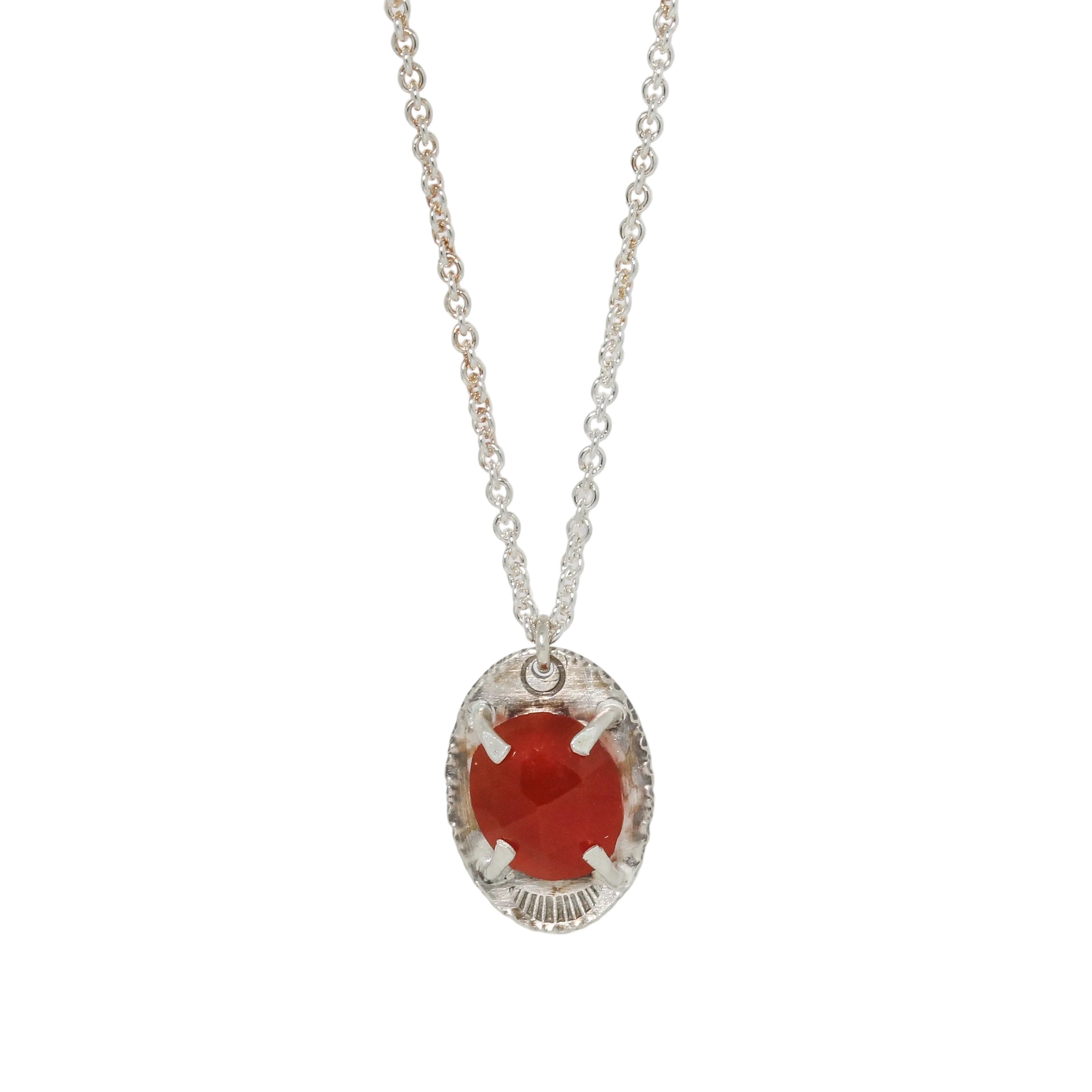 Glacier-lily-carnelian-necklace-sterling-silver