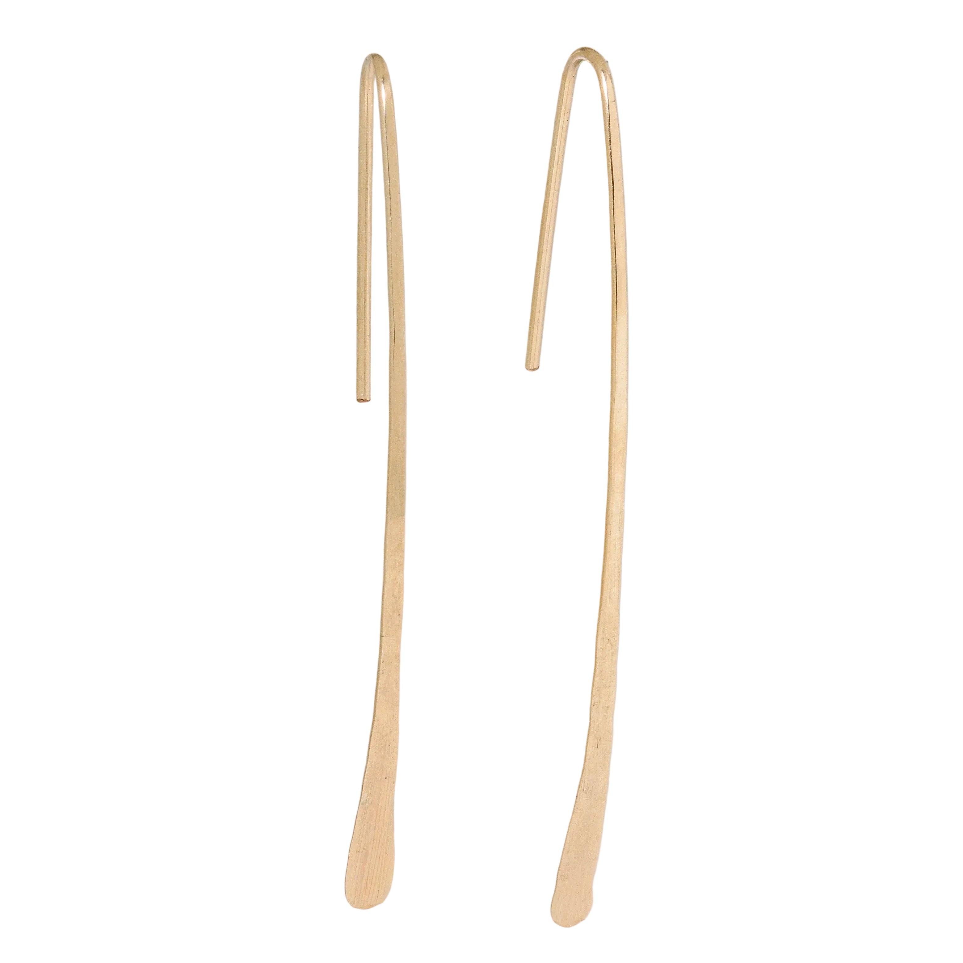 large glacier lily stick earrings in gold-filled