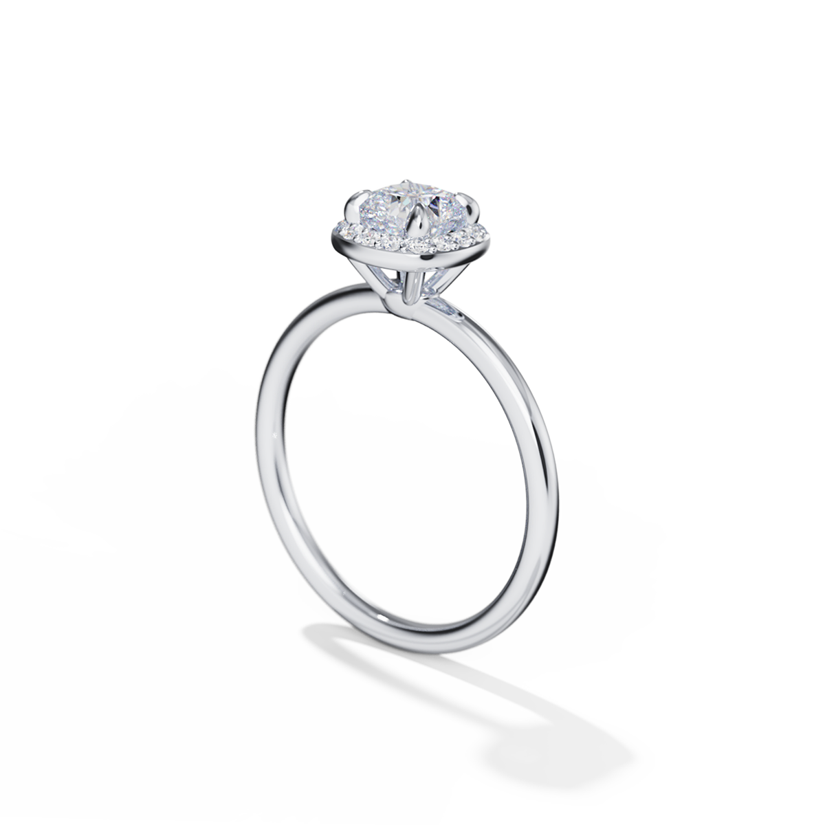 Halo Engagement Ring